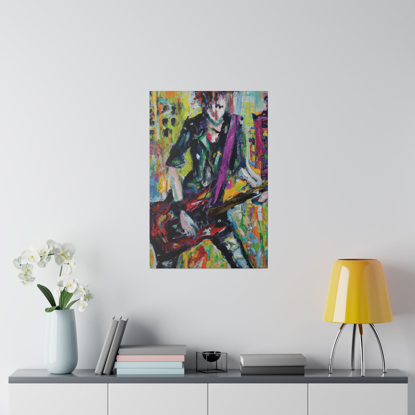 5521G - Rockstar Oil Painting Style Print | Poster | Home Decor | Wall Art | Music Art | Canvas