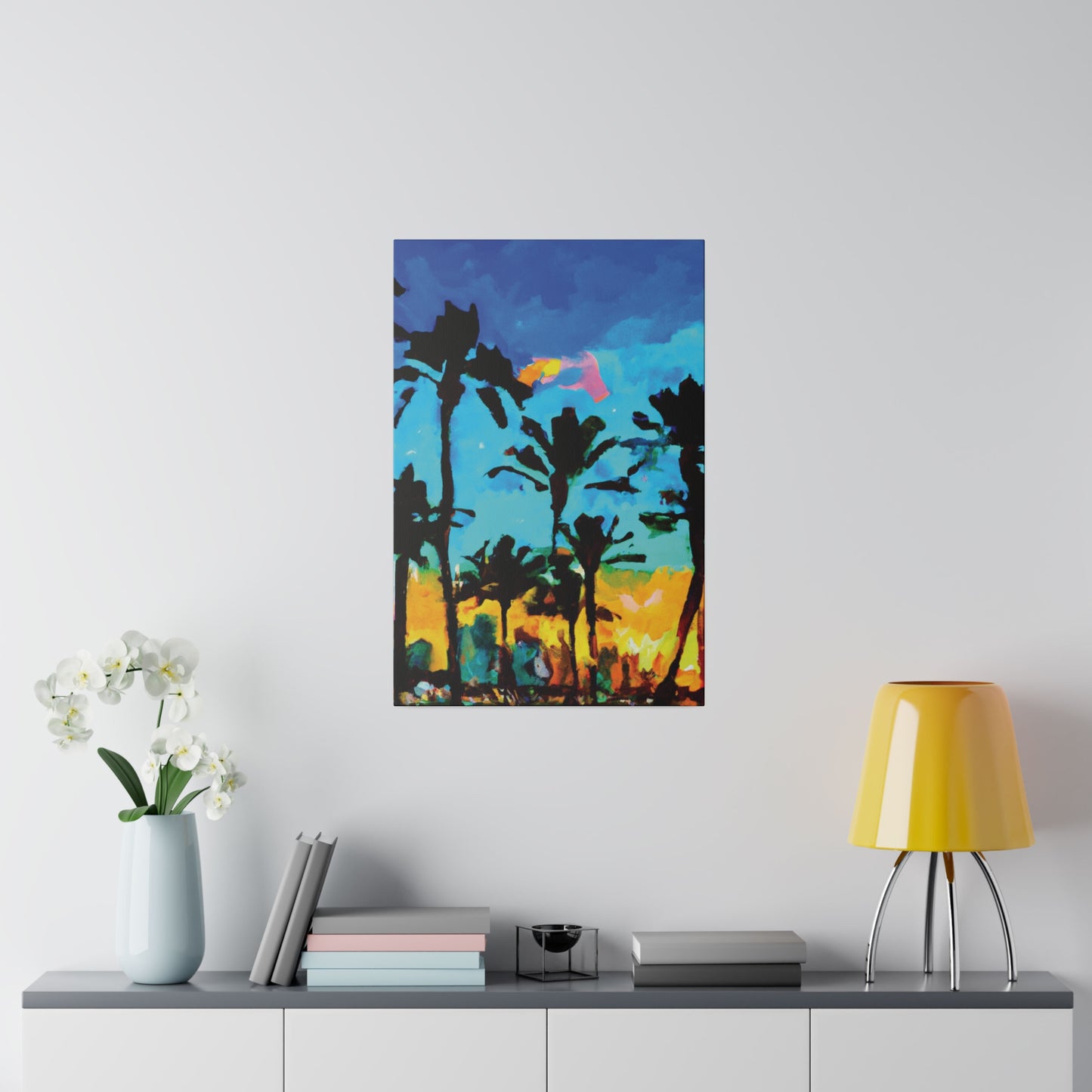 8346V - Miami Beach Sunset Painting Print | Miami | Beach | Sunset | Poster | Home Decor | Wall Art | Canvas
