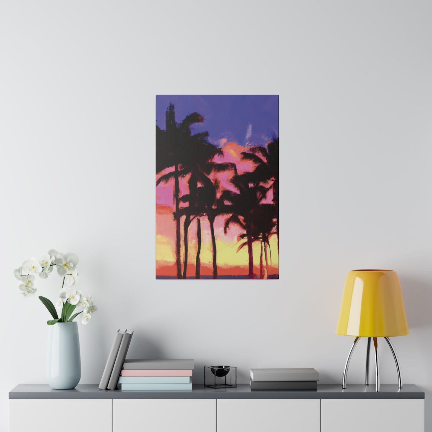 9365H - Miami Beach Sunset Painting Print | Miami | Beach | Sunset | Poster | Home Decor | Wall Art | Canvas