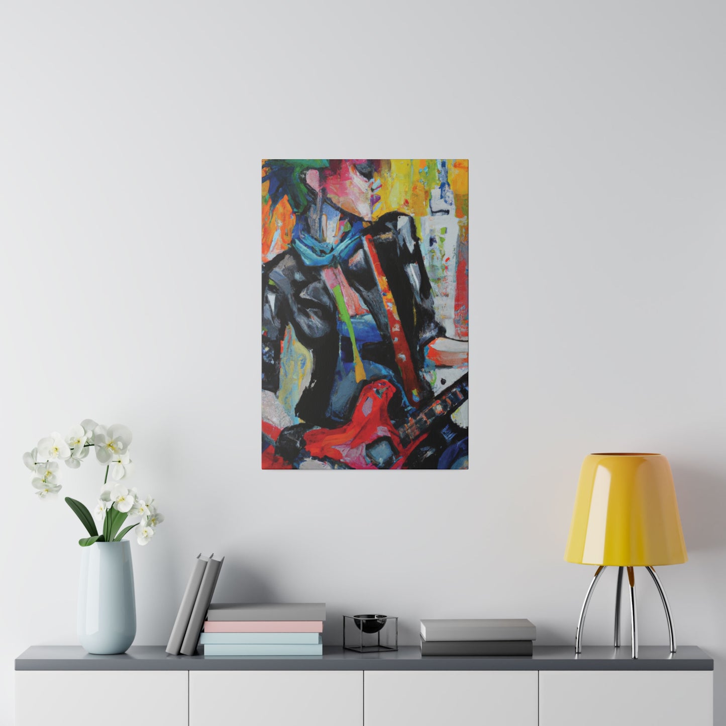 3614G - Rockstar Oil Painting Style Print | Poster | Home Decor | Wall Art | Music Art | Canvas