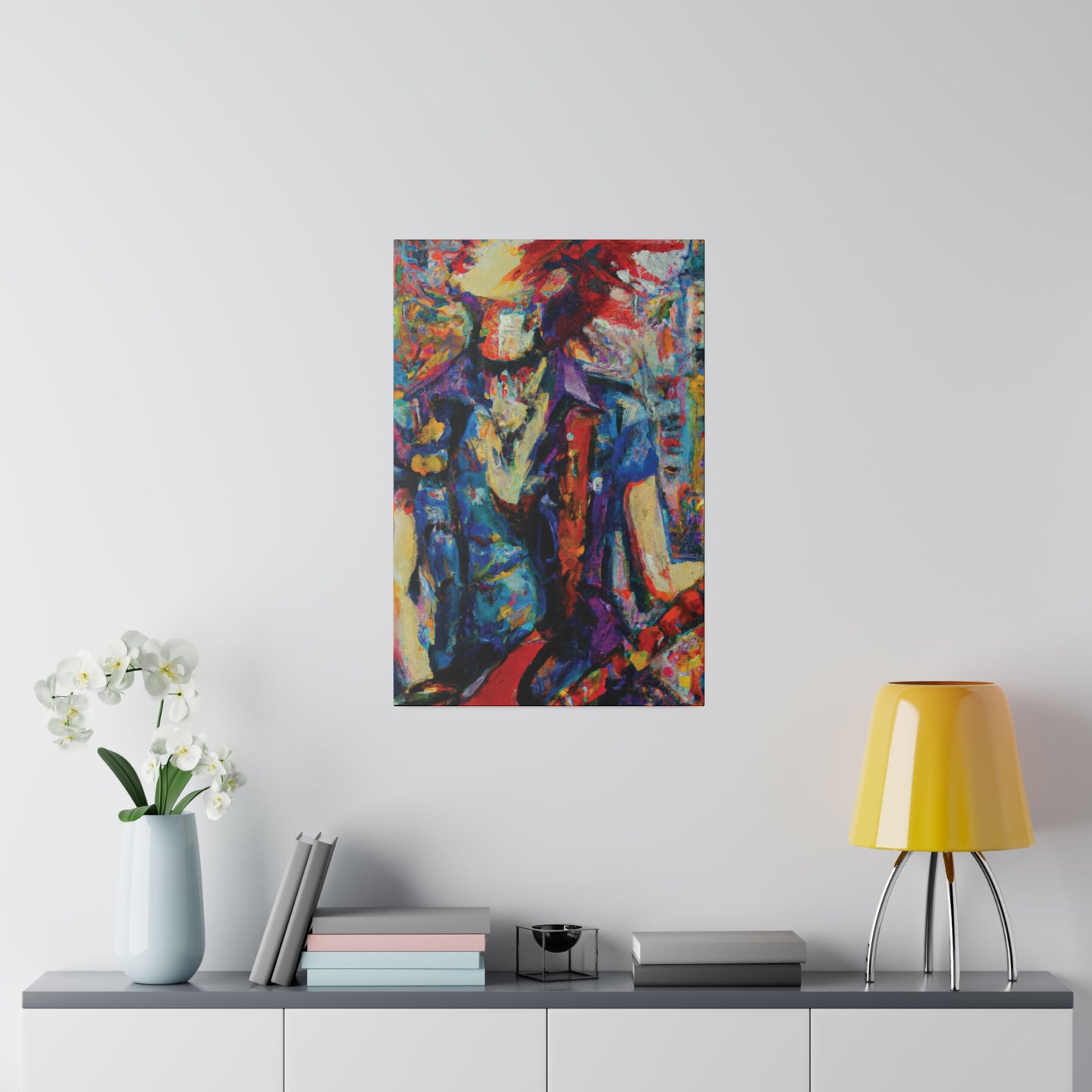 9667F - Rockstar Oil Painting Style Print | Poster | Home Decor | Wall Art | Music Art | Canvas