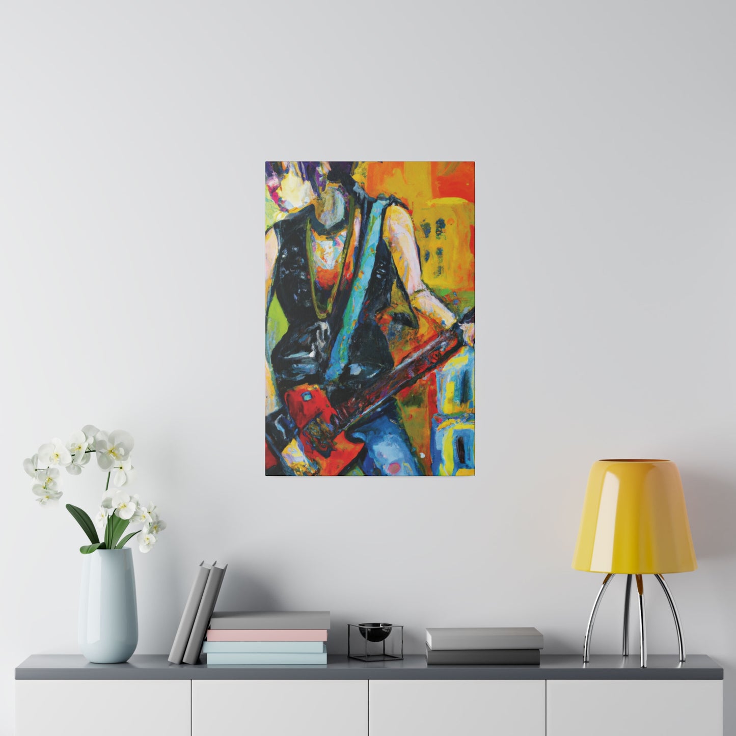 4336U - Rockstar Oil Painting Style Print | Poster | Home Decor | Wall Art | Music Art | Canvas