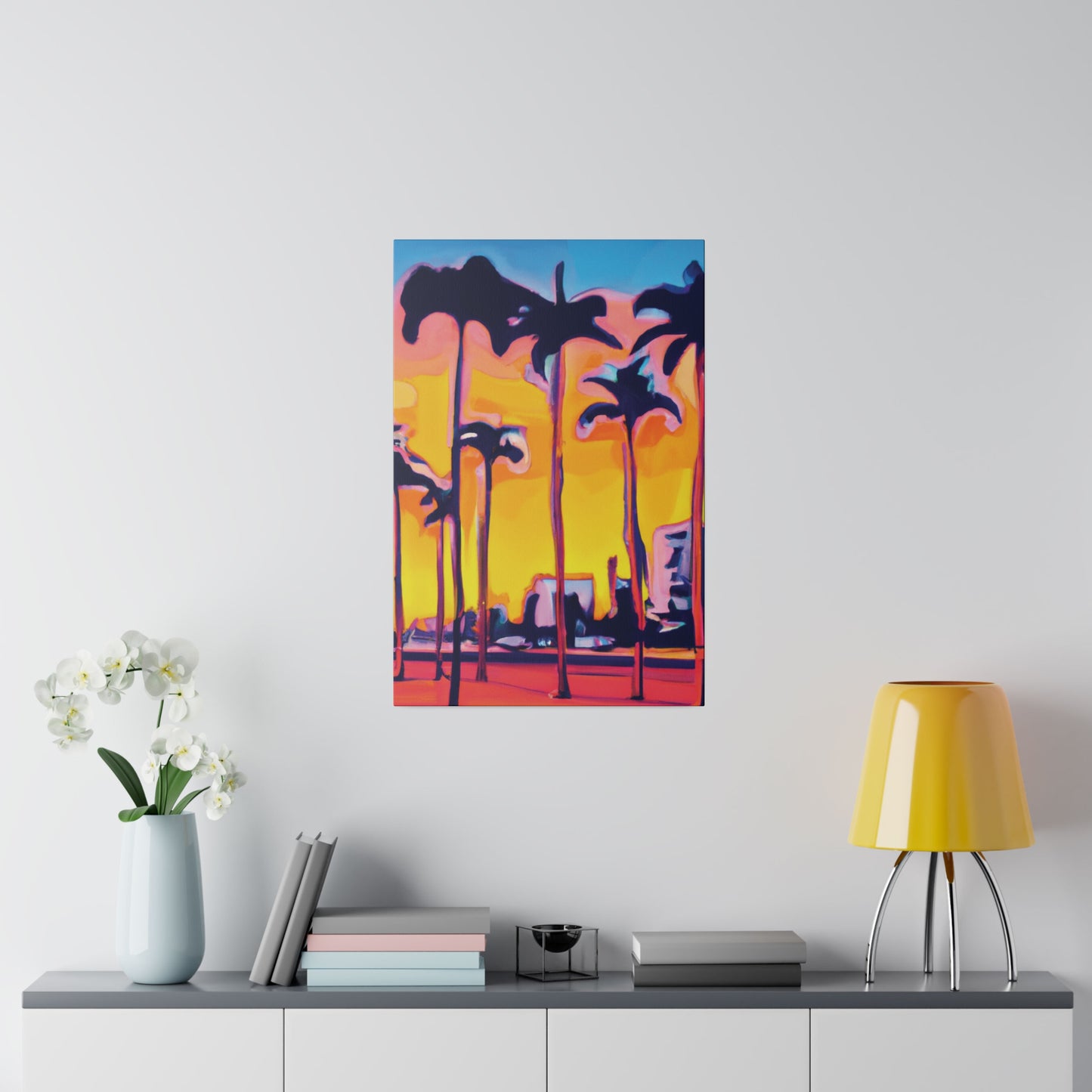 9692W - Miami Beach Sunset Painting Print | Miami | Beach | Sunset | Poster | Home Decor | Wall Art | Canvas