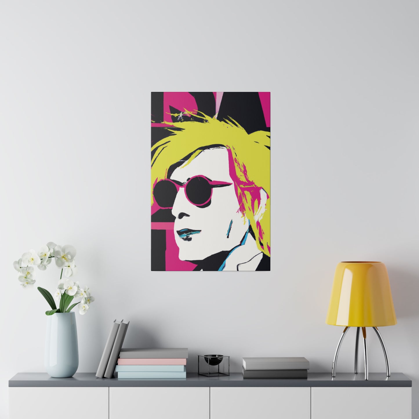 4231W - Rockstar Painting Print | Face | Abstract | Poster | Home Decor | Wall Art | Music Art | Canvas