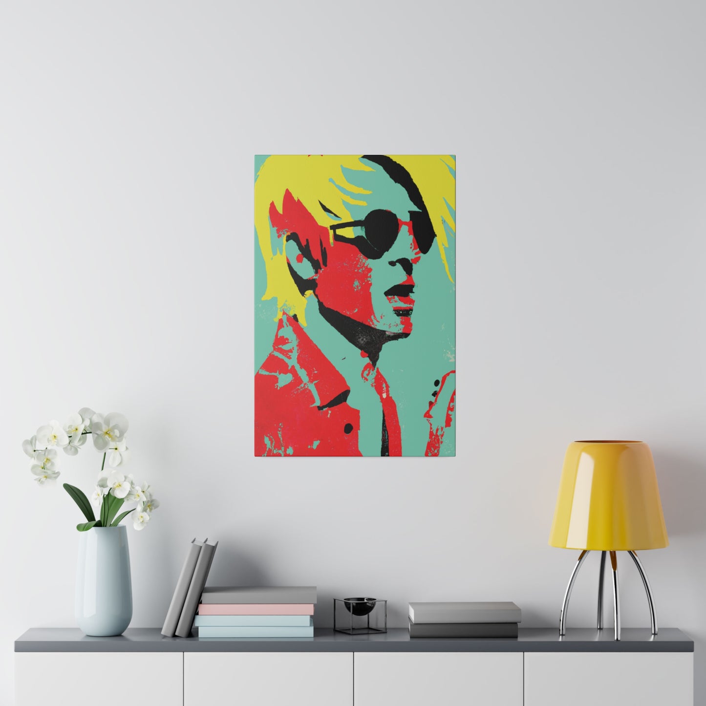 4753Z - Rockstar Painting Print | Face | Abstract | Poster | Home Decor | Wall Art | Music Art | Canvas
