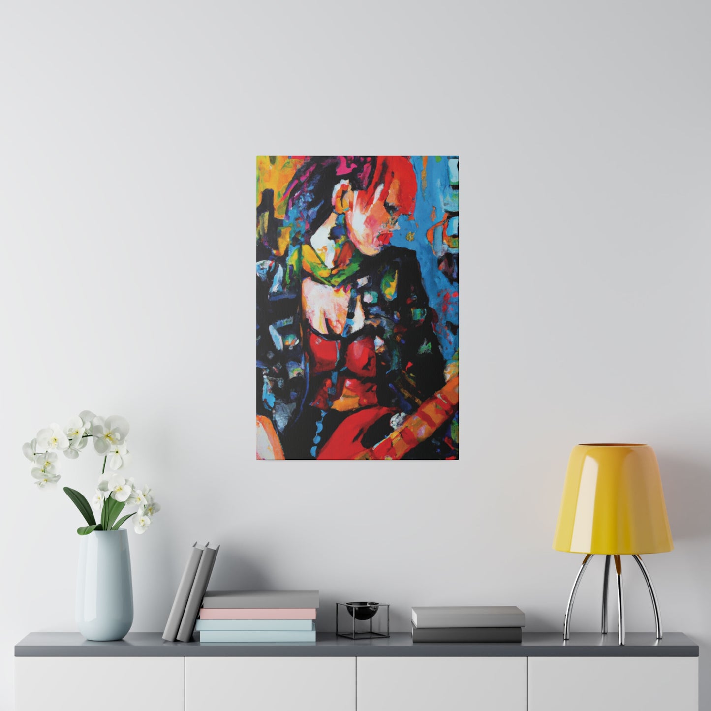 9602B - Rockstar Oil Painting Style Print | Poster | Home Decor | Wall Art | Music Art | Canvas