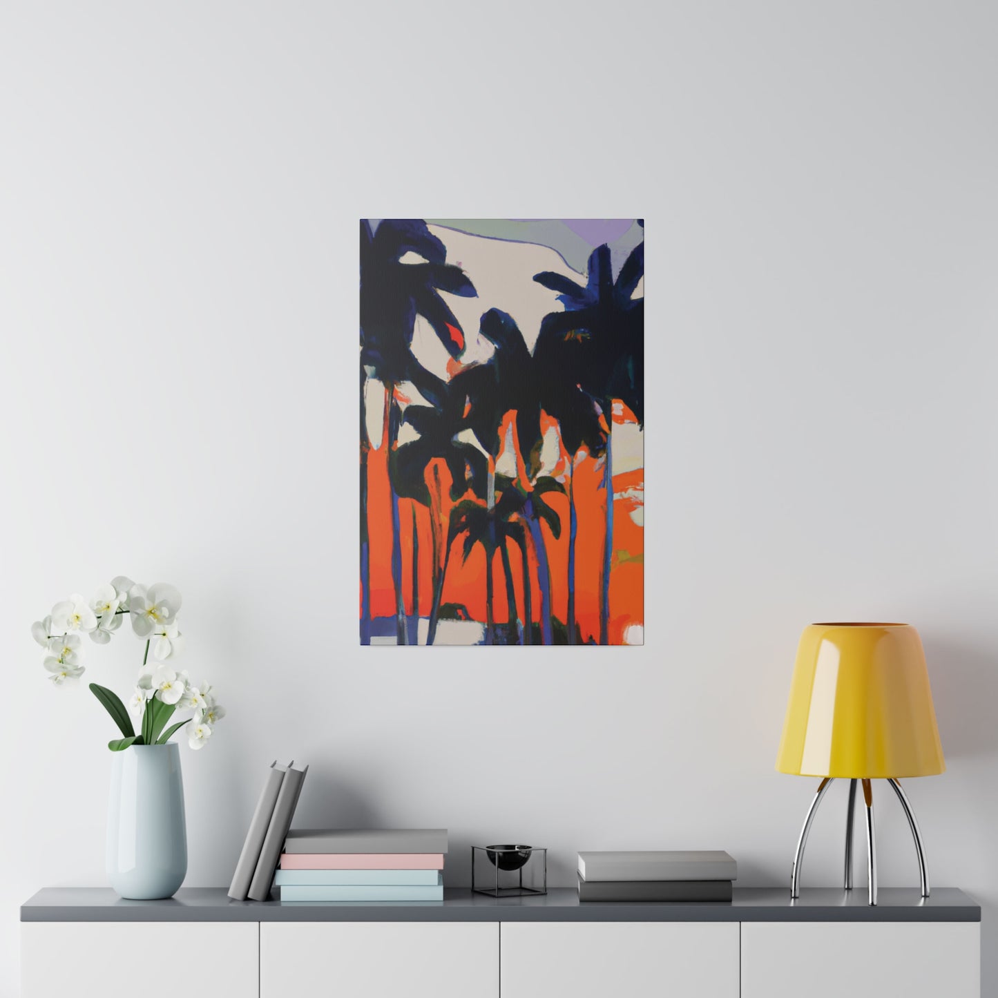 7345M - Miami Beach Sunset Painting Print | Miami | Beach | Sunset | Poster | Home Decor | Wall Art | Canvas