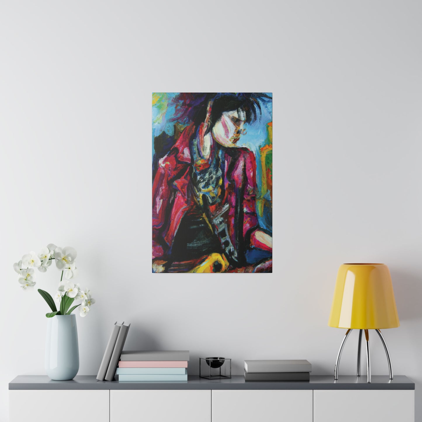 7152R - Rockstar Oil Painting Style Print | Poster | Home Decor | Wall Art | Music Art | Canvas