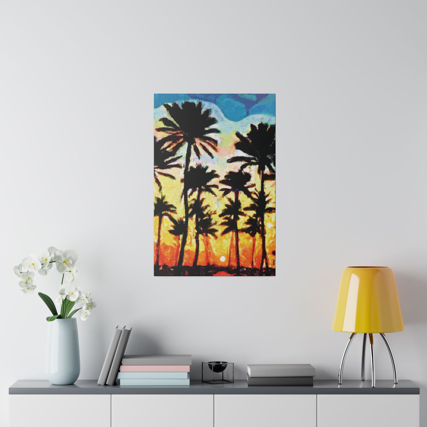 4555V - Miami Beach Sunset Painting Print | Miami | Beach | Sunset | Poster | Home Decor | Wall Art | Canvas