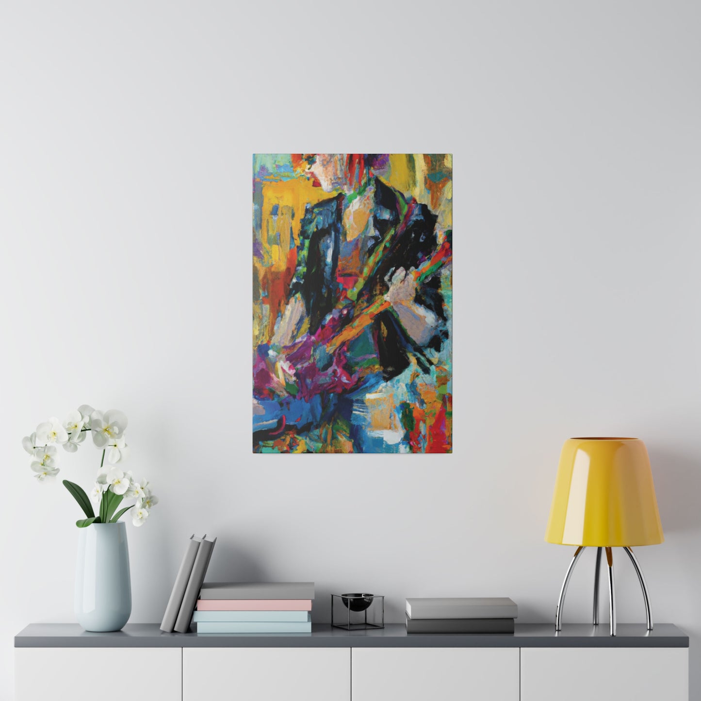 4813Q - Rockstar Oil Painting Style Print | Poster | Home Decor | Wall Art | Music Art | Canvas