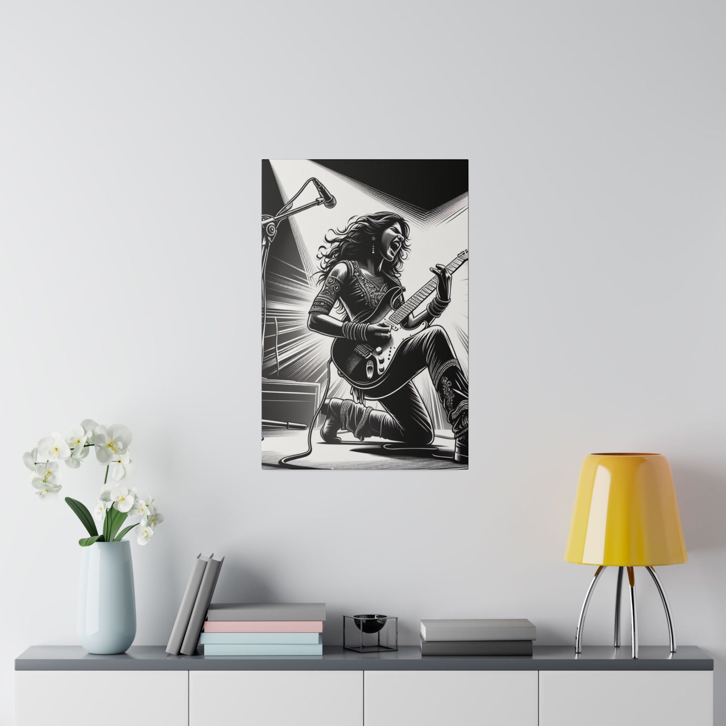 2674M - music art work, rockstar gifts, musician gift ideas, guitar art work, guitar artwork, guitar wall art canvas, playing guitar, decor