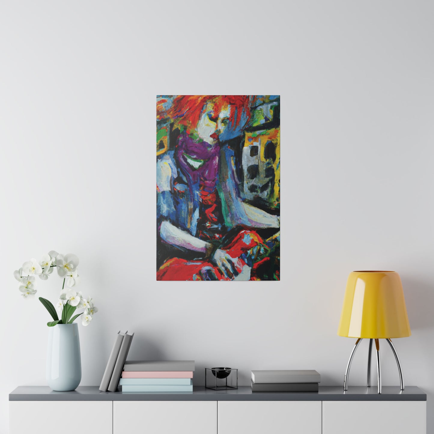 9263S - Rockstar Oil Painting Style Print | Poster | Home Decor | Wall Art | Music Art | Canvas