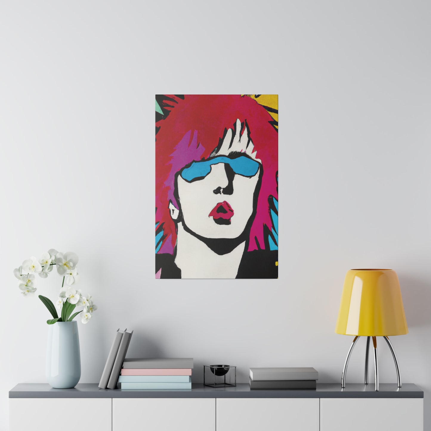 9289Z - Rockstar Painting Print | Face | Abstract | Poster | Home Decor | Wall Art | Music Art | Canvas