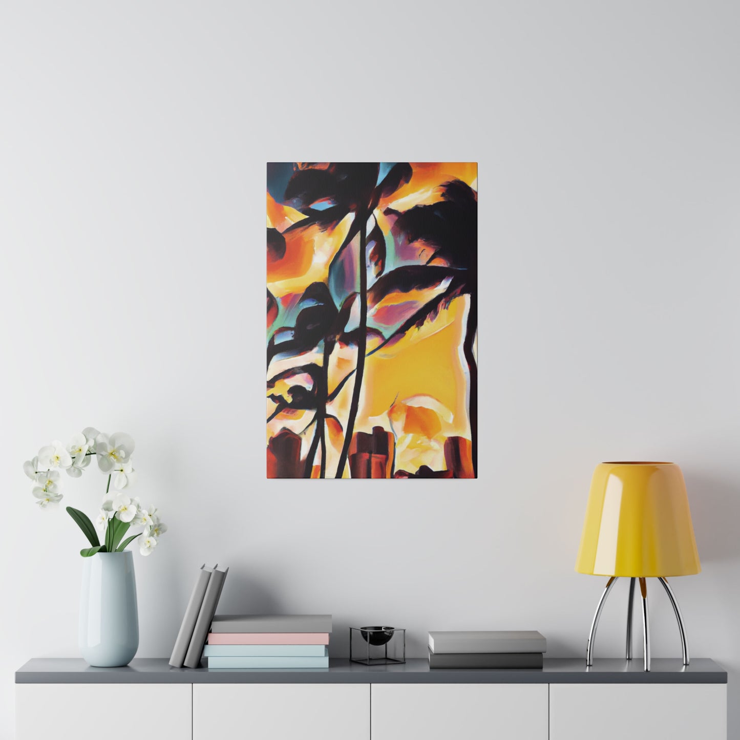 7343H - Miami Beach Sunset Painting Print | Miami | Beach | Sunset | Poster | Home Decor | Wall Art | Canvas