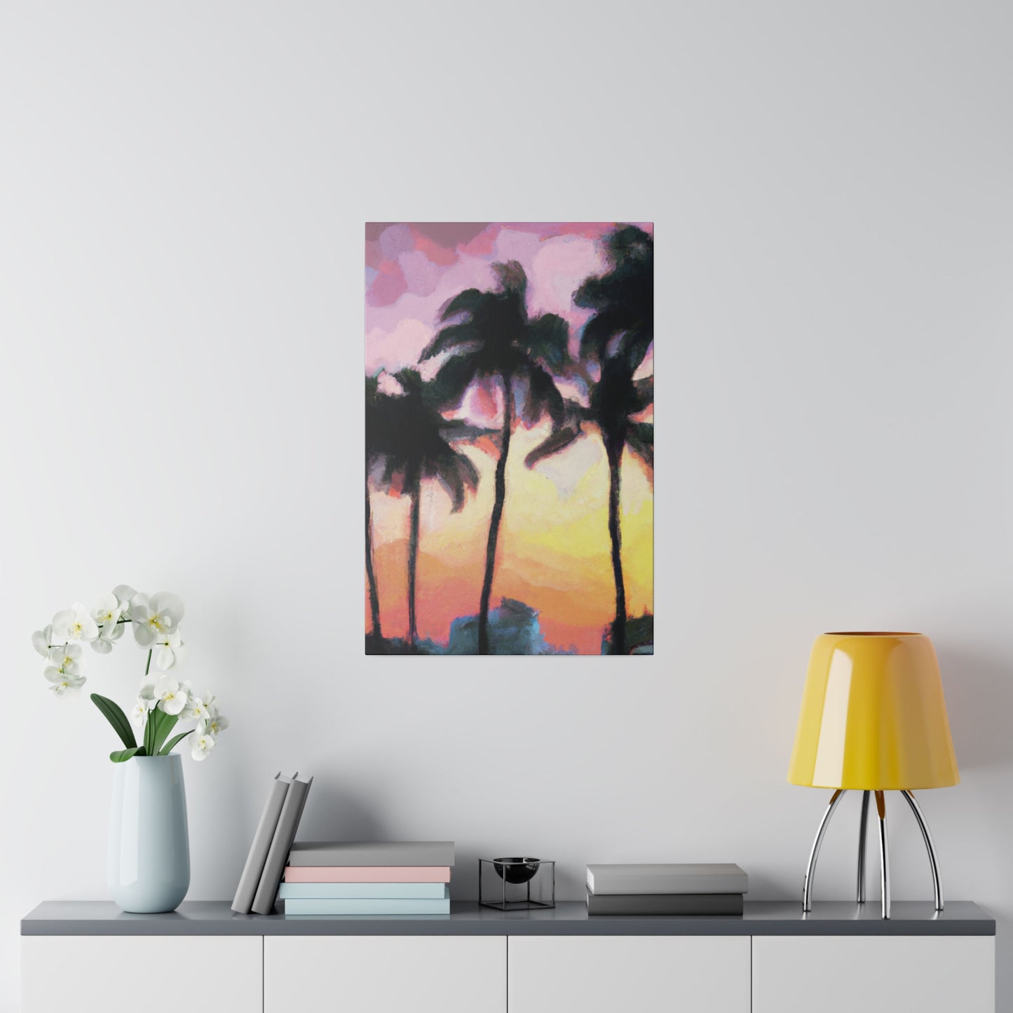 7184X - Miami Beach Sunset Painting Print | Miami | Beach | Sunset | Poster | Home Decor | Wall Art | Canvas