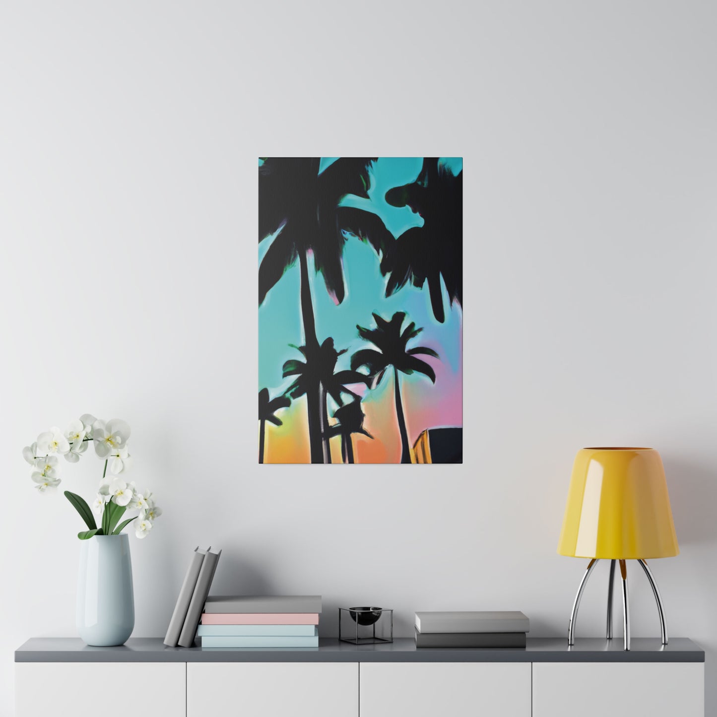 5491X - Miami Beach Sunset Painting Print | Miami | Beach | Sunset | Poster | Home Decor | Wall Art | Canvas