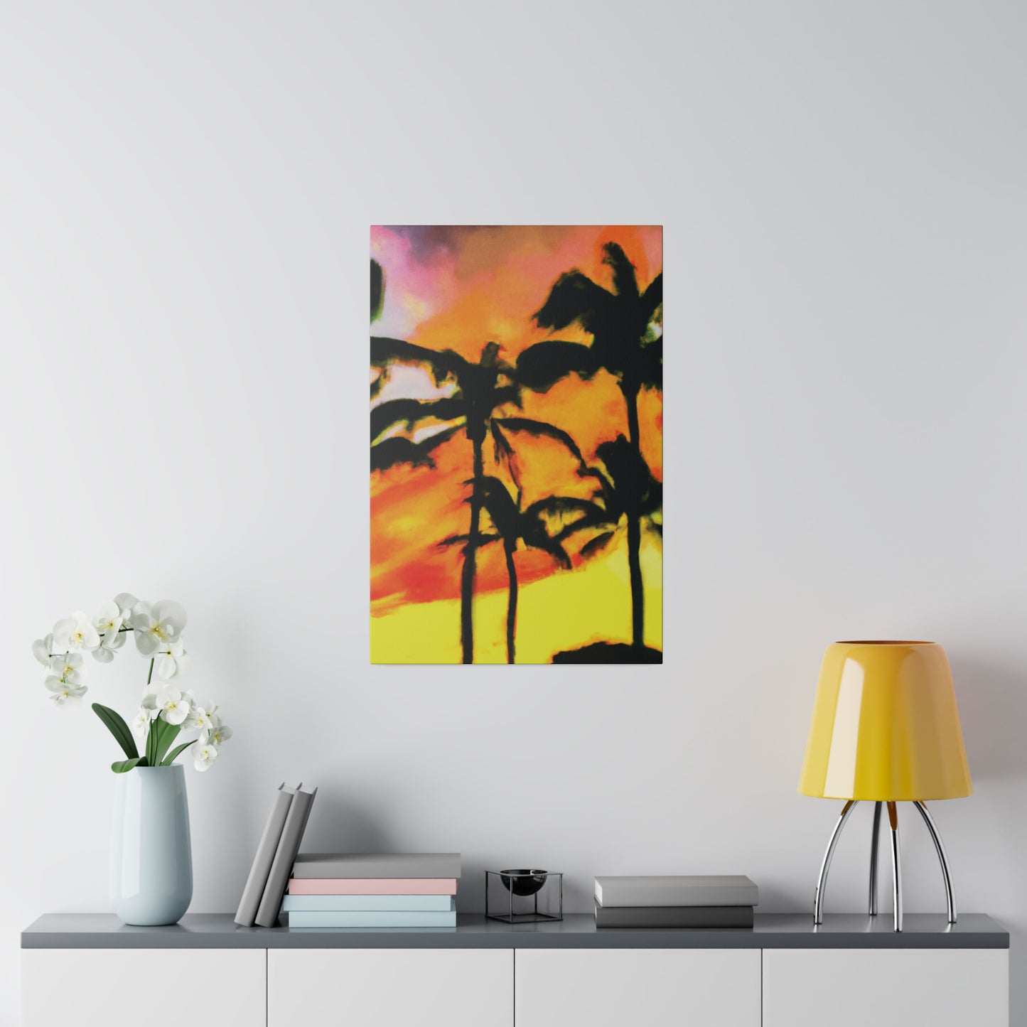 8694V - Miami Beach Sunset Painting Print | Miami | Beach | Sunset | Poster | Home Decor | Wall Art | Canvas