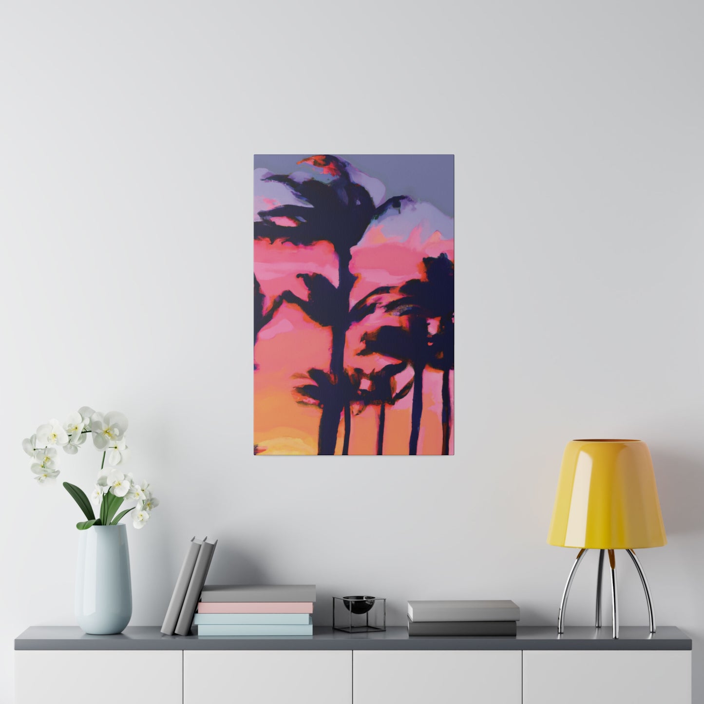 7993P - Miami Beach Sunset Painting Print | Miami | Beach | Sunset | Poster | Home Decor | Wall Art | Canvas