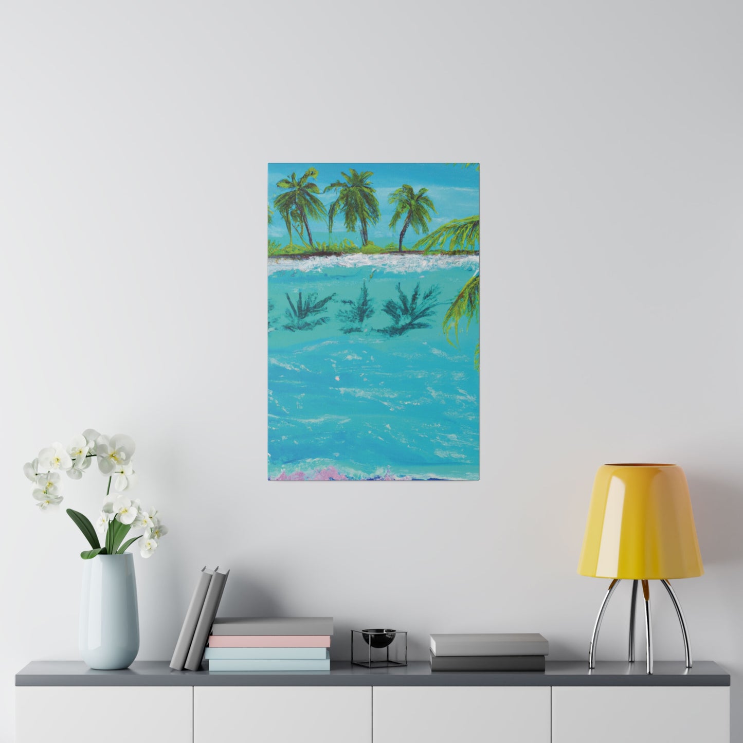 8321K - Bahamas Ocean Painting Print | Bahamas | Ocean | Beach | Poster | Home Decor | Wall Art | Canvas
