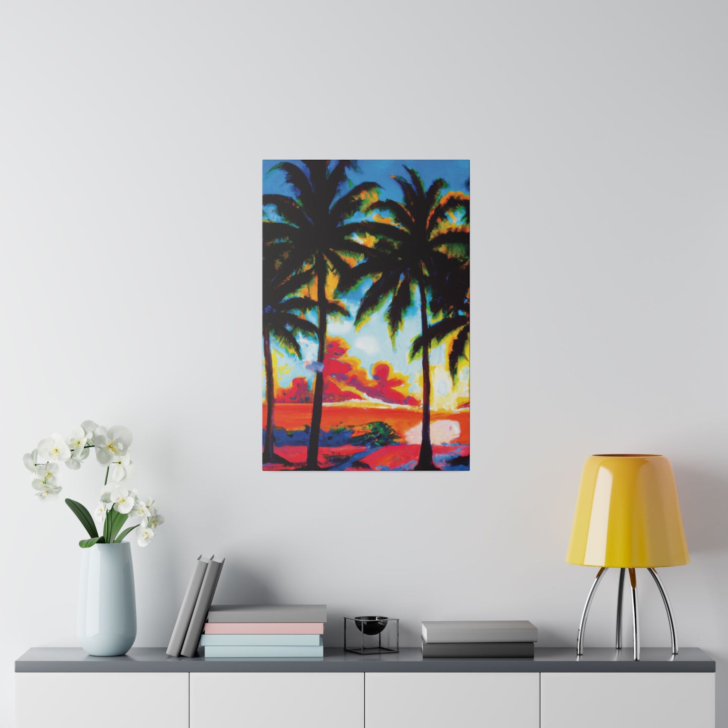 941Q - Miami Beach Sunset Painting Print | Miami | Beach | Sunset | Poster | Home Decor | Wall Art | Canvas