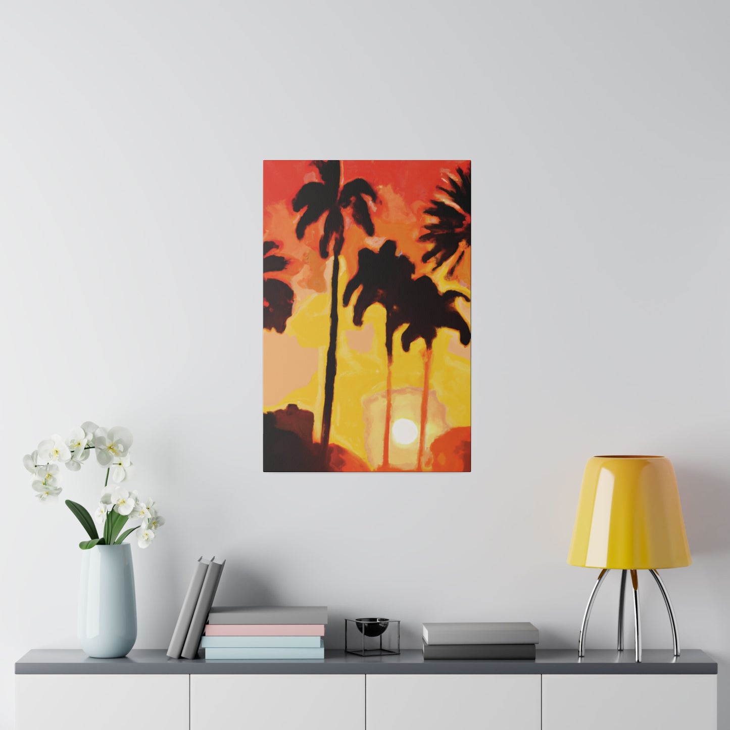3259B - Miami Beach Sunset Painting Print | Miami | Beach | Sunset | Poster | Home Decor | Wall Art | Canvas
