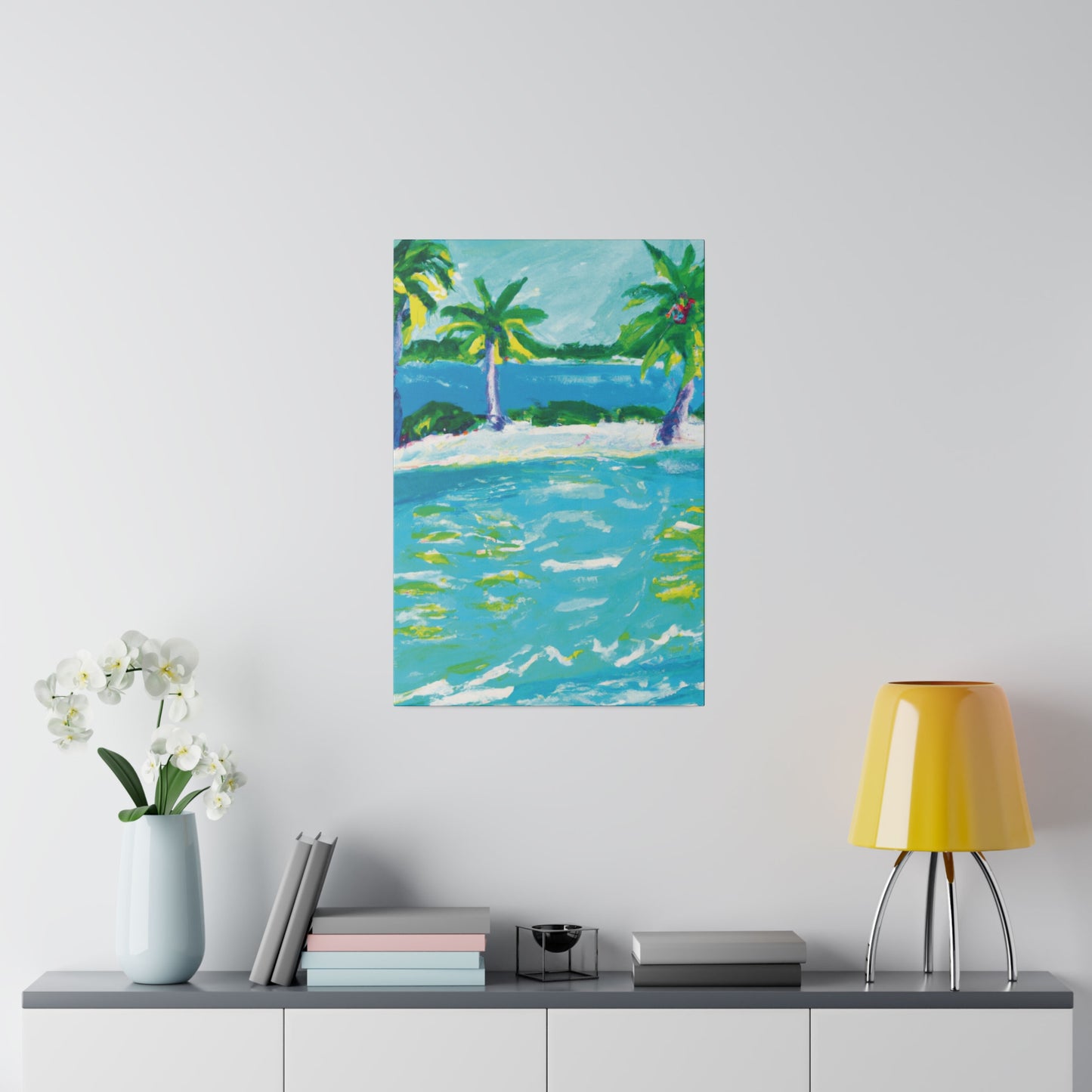 9256K - Bahamas Ocean Painting Print | Bahamas | Ocean | Beach | Poster | Home Decor | Wall Art | Canvas
