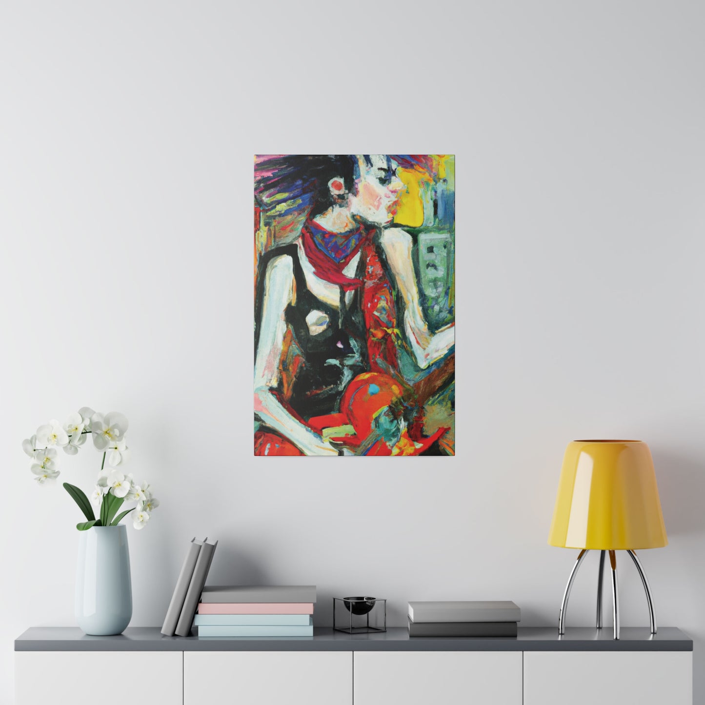 8733Q - Rockstar Oil Painting Style Print | Poster | Home Decor | Wall Art | Music Art | Canvas