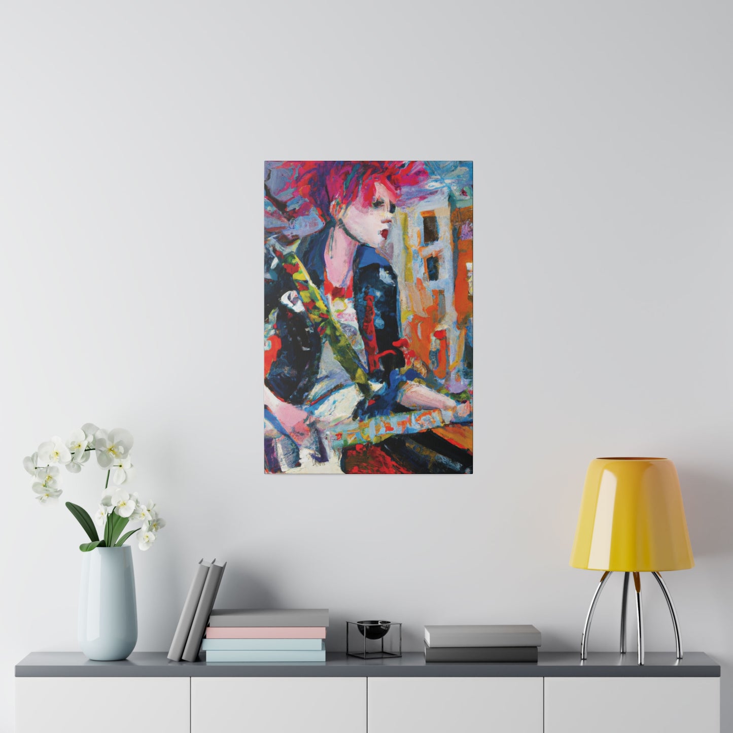 3276D - Rockstar Oil Painting Style Print | Poster | Home Decor | Wall Art | Music Art | Canvas