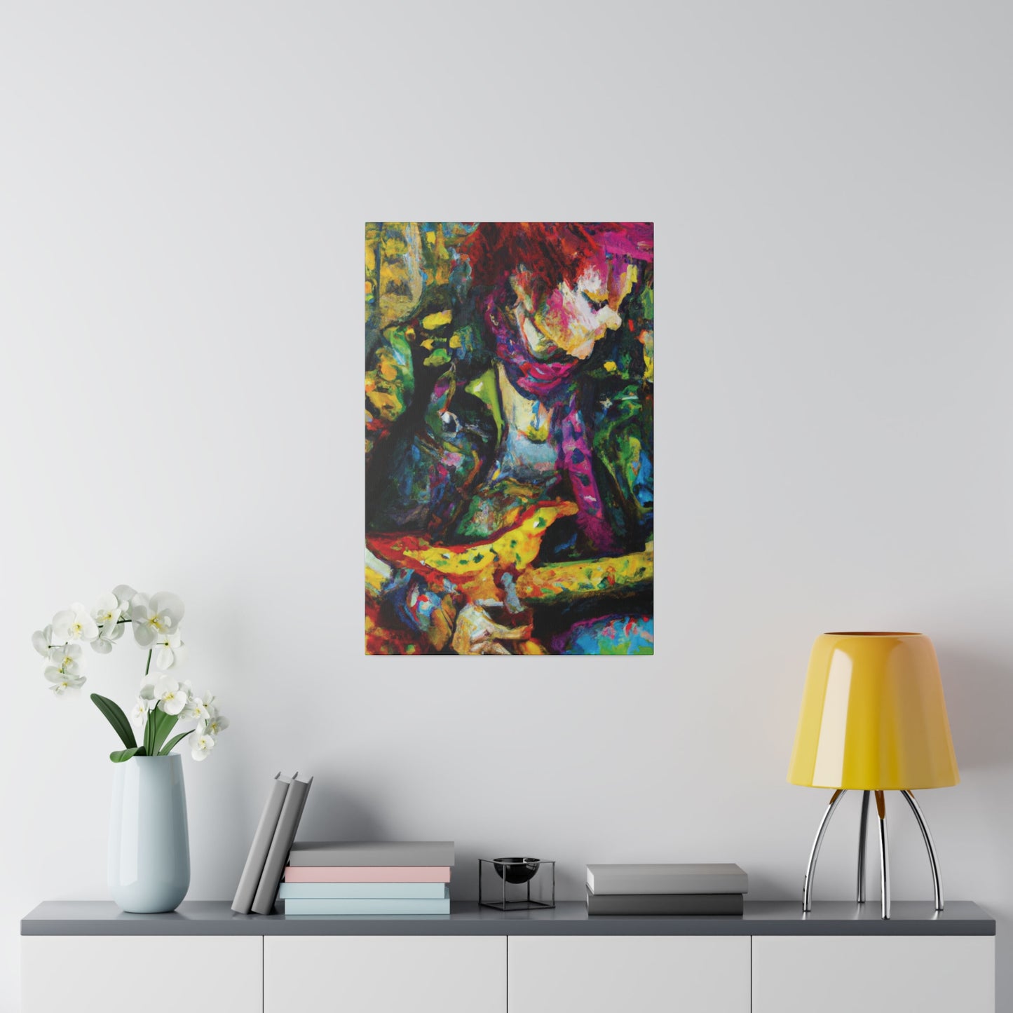 3668A - Rockstar Oil Painting Style Print | Poster | Home Decor | Wall Art | Music Art | Canvas