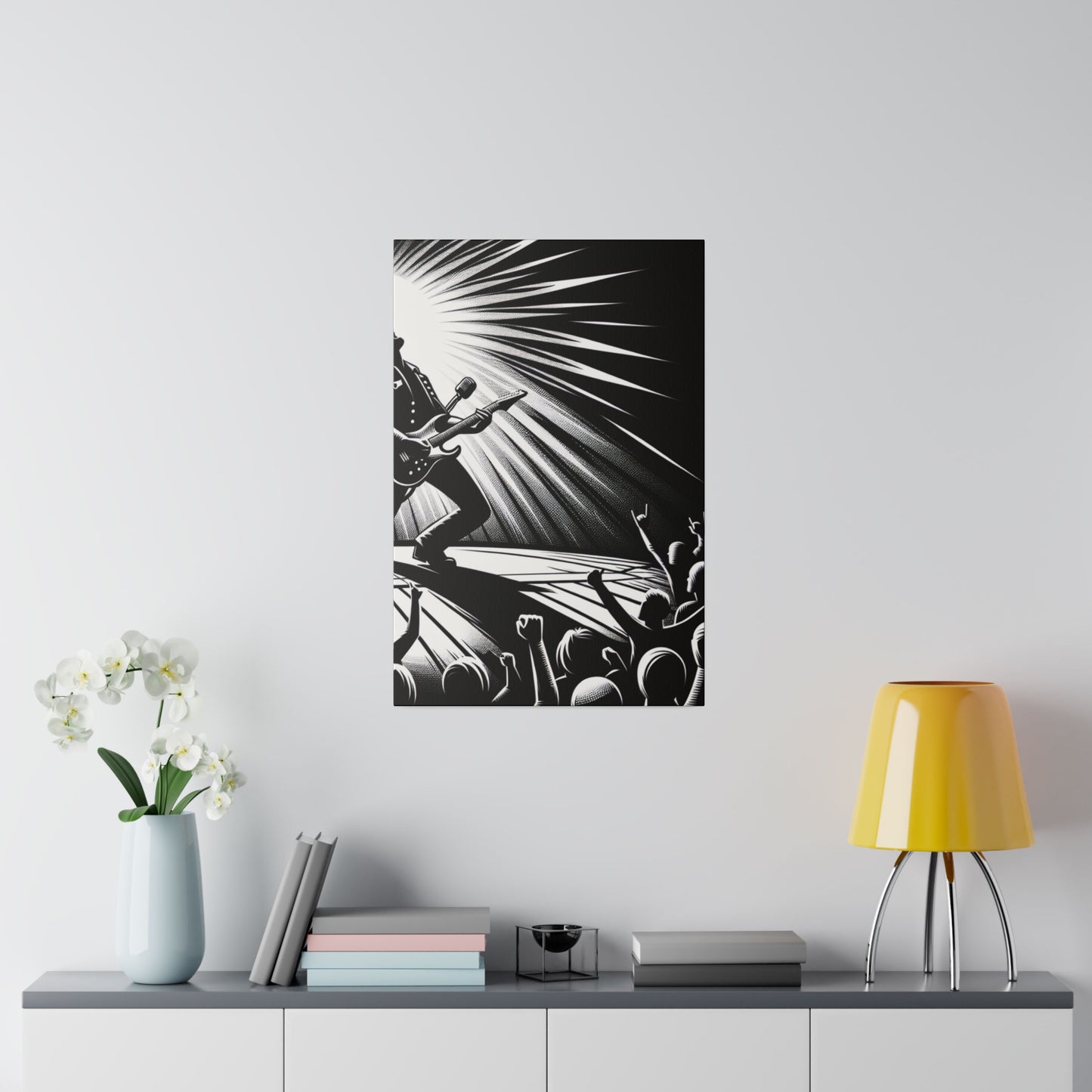 6390B - music art work, rockstar gifts, musician gift ideas, guitar art work, guitar artwork, guitar wall art canvas, playing guitar, decor