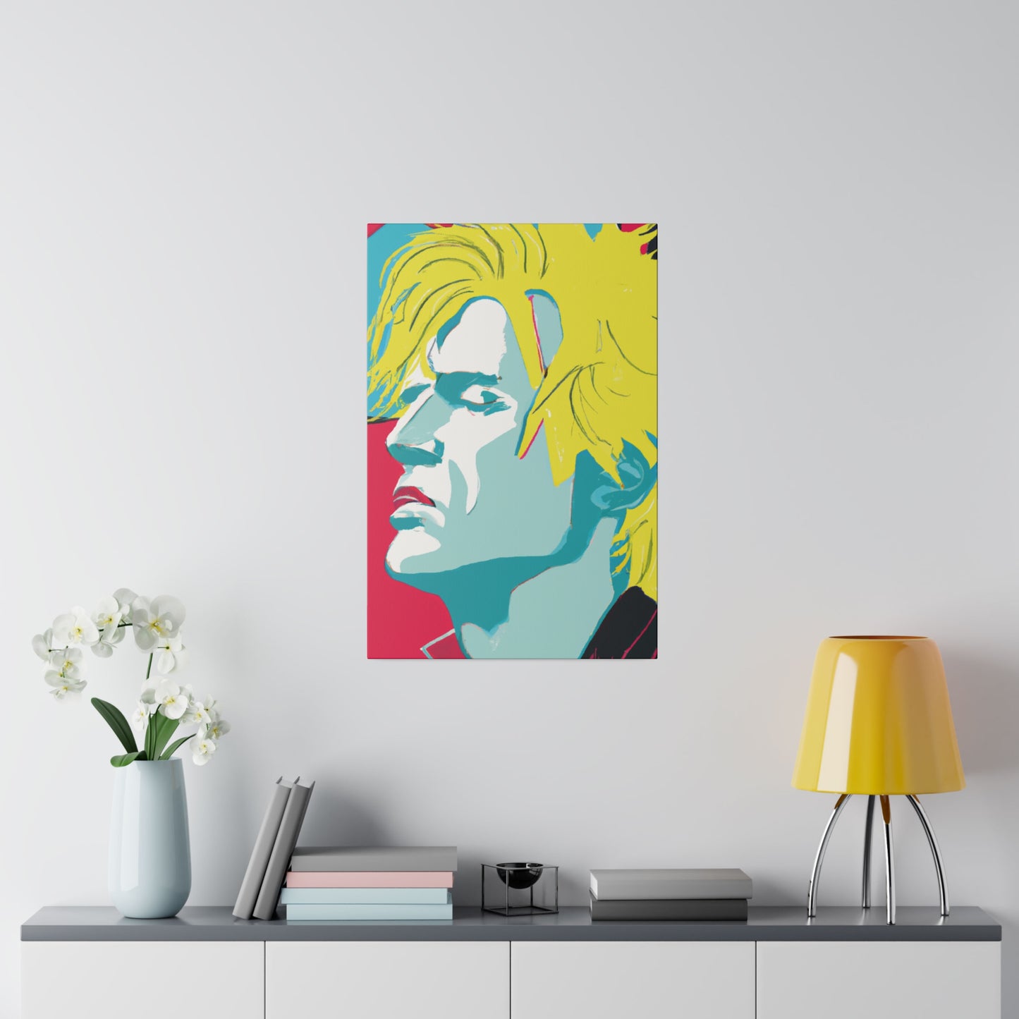 8672J - Rockstar Painting Print | Face | Abstract | Poster | Home Decor | Wall Art | Music Art | Canvas
