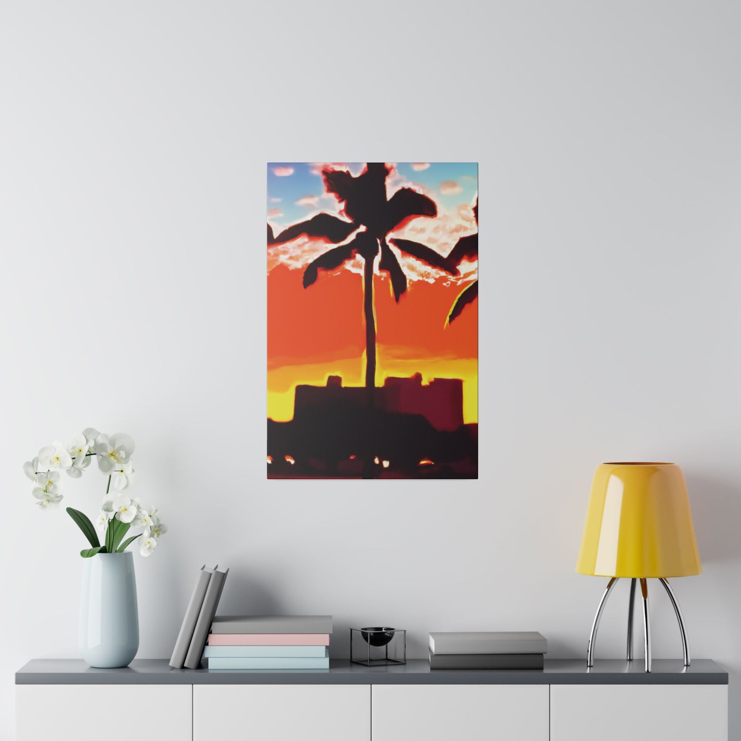 8999R - Miami Beach Sunset Painting Print | Miami | Beach | Sunset | Poster | Home Decor | Wall Art | Canvas