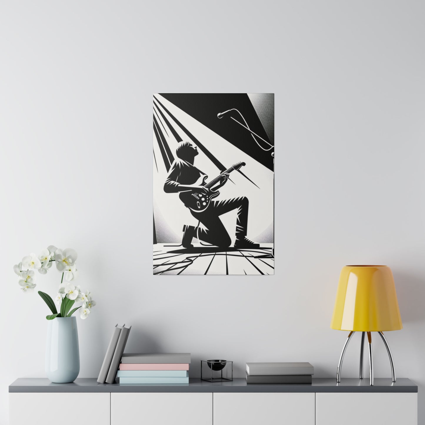 4317B - music art work, rockstar gifts, musician gift ideas, guitar art work, guitar artwork, guitar wall art canvas, playing guitar, decor