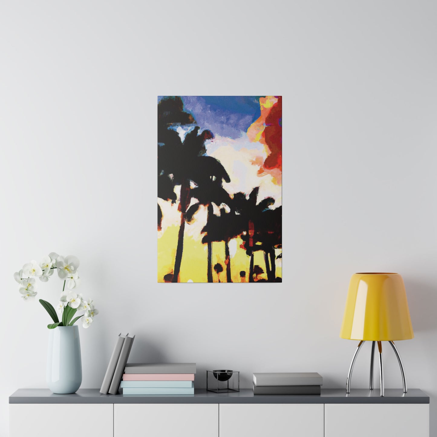 9127M - Miami Beach Sunset Painting Print | Miami | Beach | Sunset | Poster | Home Decor | Wall Art | Canvas