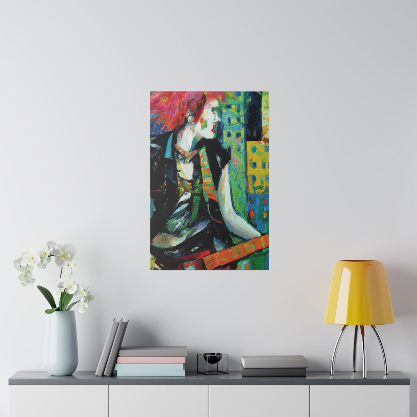 8726V - Rockstar Oil Painting Style Print | Poster | Home Decor | Wall Art | Music Art | Canvas