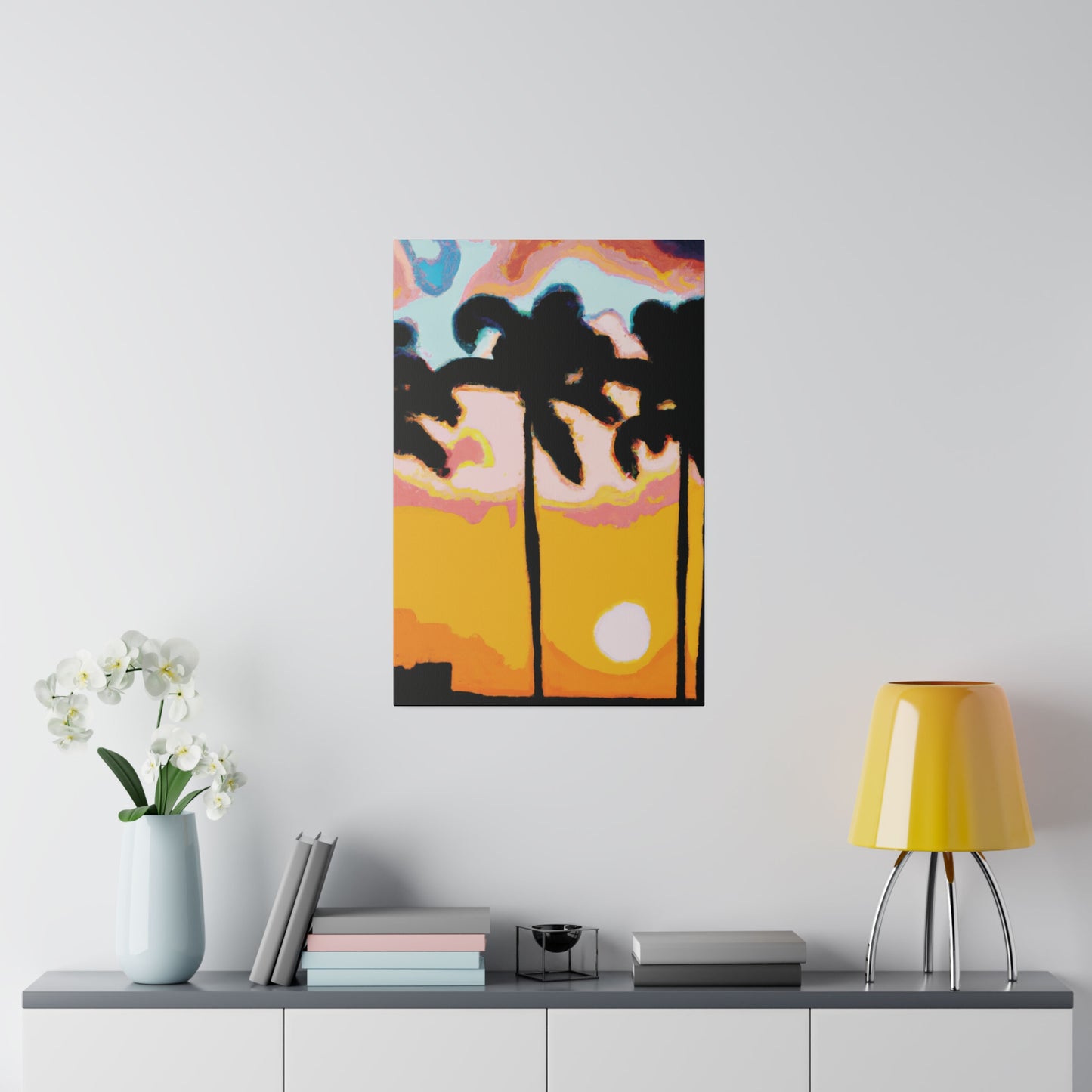 8495E - Miami Beach Sunset Painting Print | Miami | Beach | Sunset | Poster | Home Decor | Wall Art | Canvas
