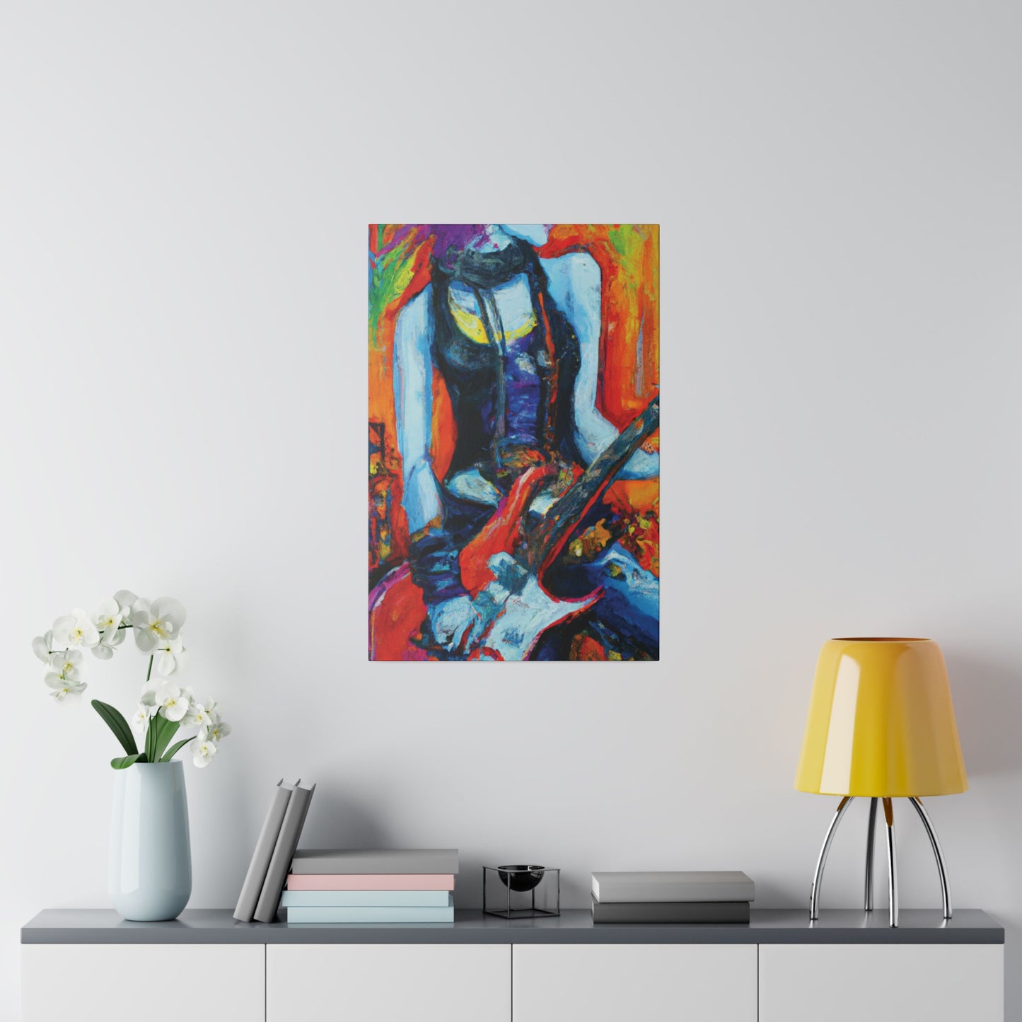 9232G - Rockstar Oil Painting Style Print | Poster | Home Decor | Wall Art | Music Art | Canvas