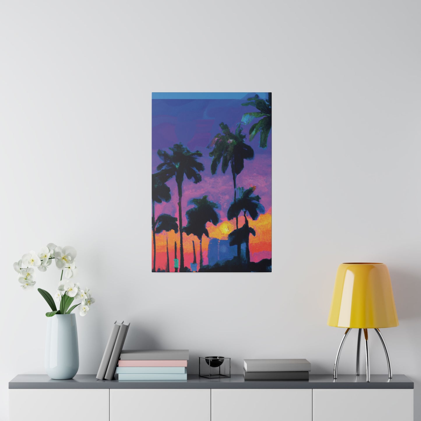9232V - Miami Beach Sunset Painting Print | Miami | Beach | Sunset | Poster | Home Decor | Wall Art | Canvas