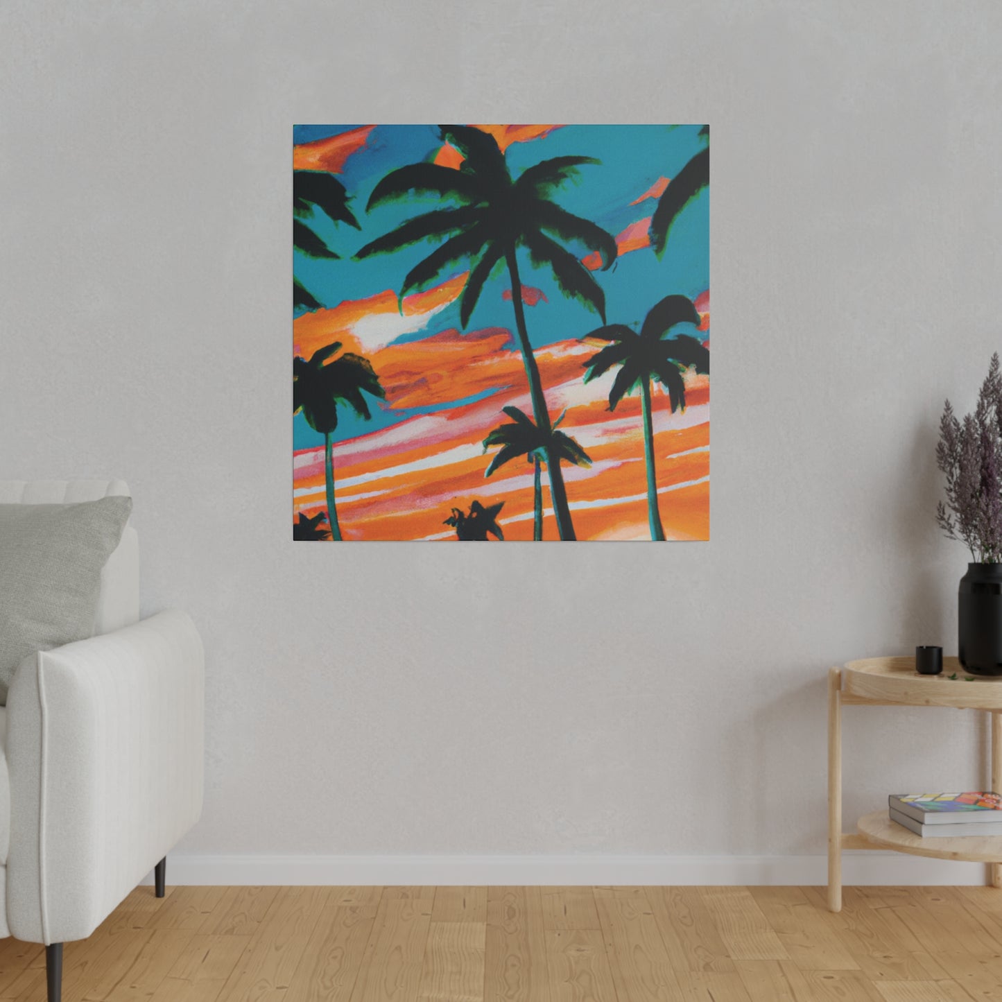 4895G - Miami Beach Sunset Painting Print | Miami | Beach | Sunset | Poster | Home Decor | Wall Art | Canvas