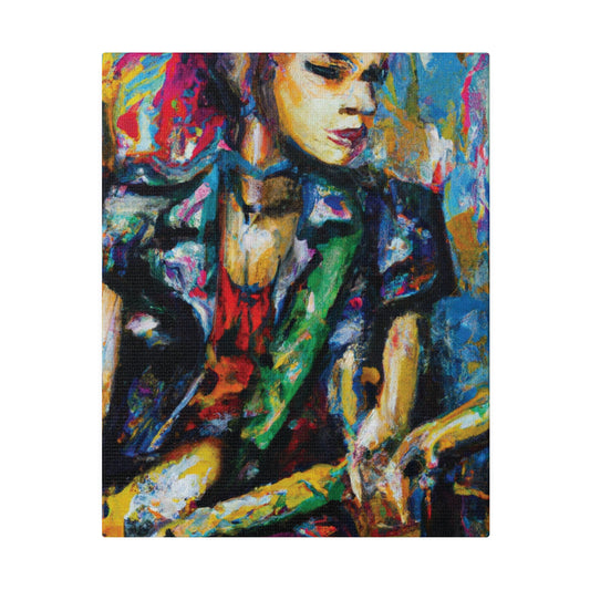 5678F - Rockstar Oil Painting Style Print | Poster | Home Decor | Wall Art | Music Art | Canvas