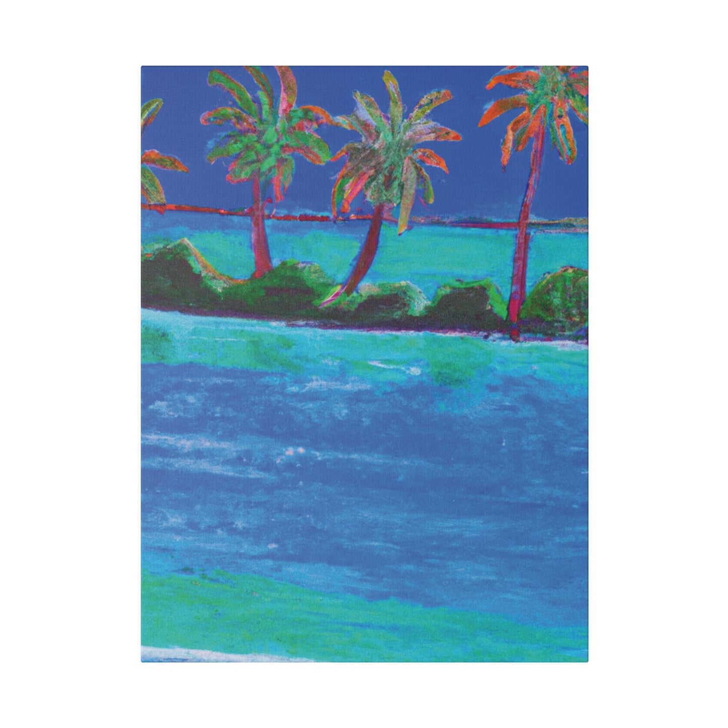 7454G - Bahamas Ocean Painting Print | Bahamas | Ocean | Beach | Poster | Home Decor | Wall Art | Canvas