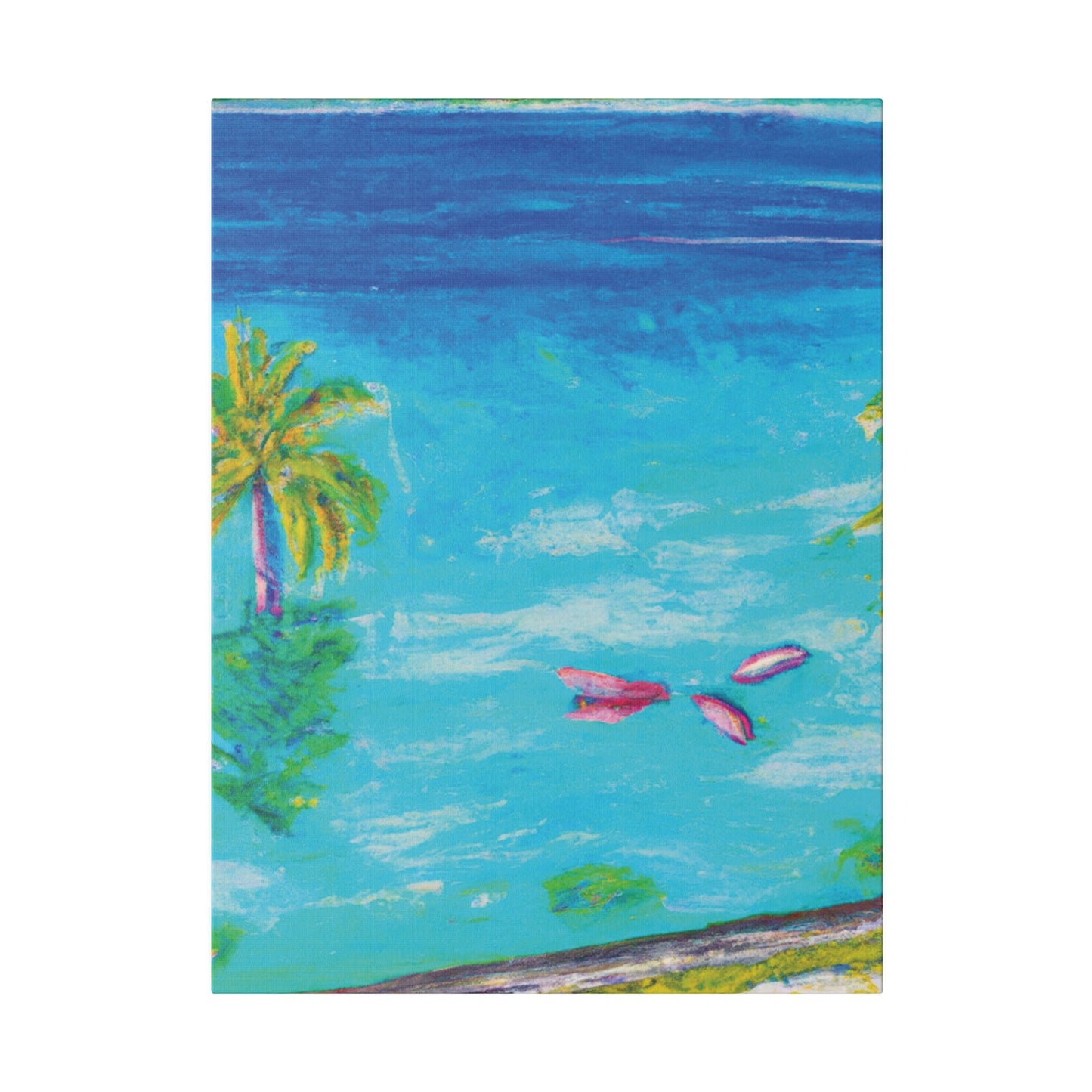 9387Q - Bahamas Ocean Painting Print | Bahamas | Ocean | Beach | Poster | Home Decor | Wall Art | Canvas