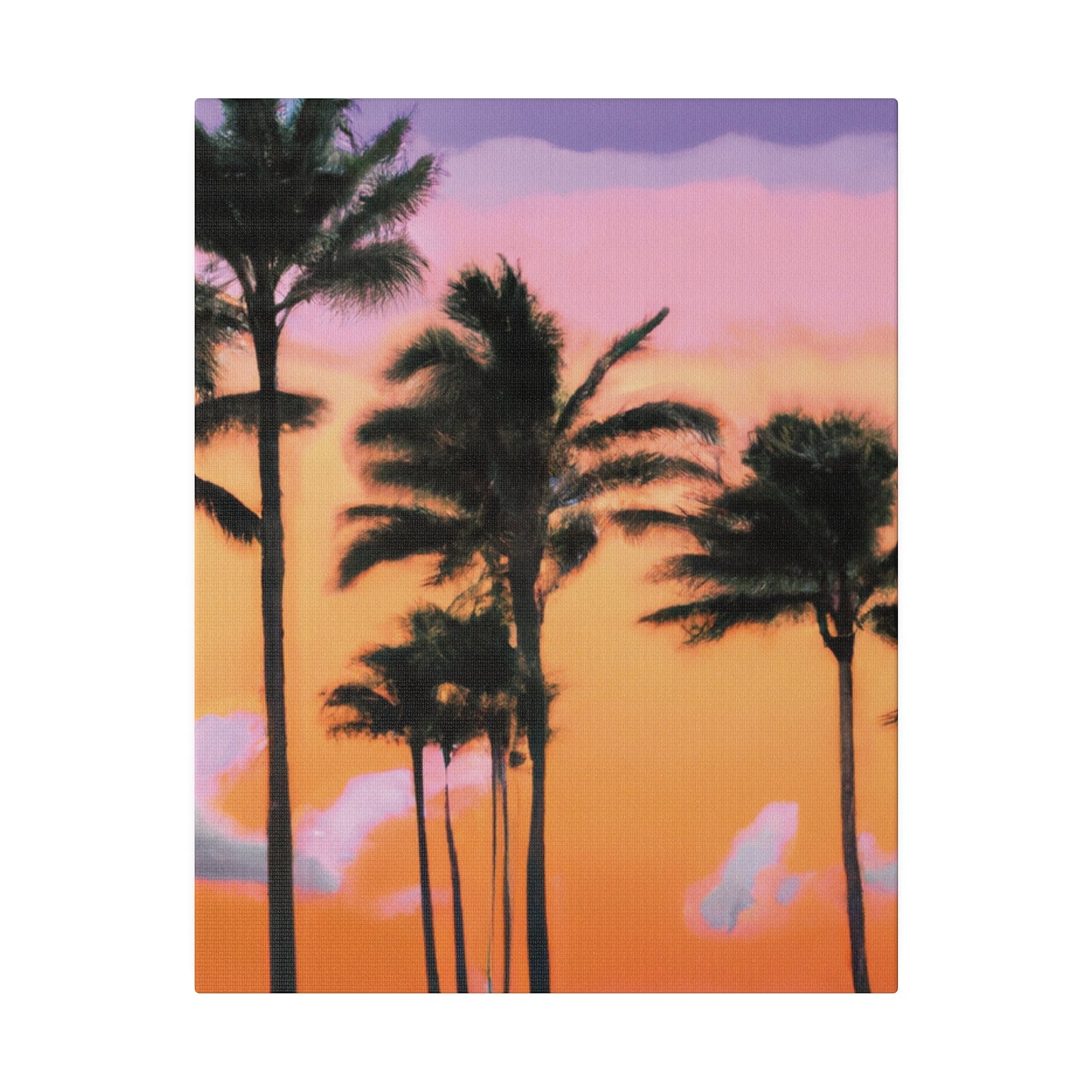 4126T - Miami Beach Sunset Painting Print | Miami | Beach | Sunset | Poster | Home Decor | Wall Art | Canvas