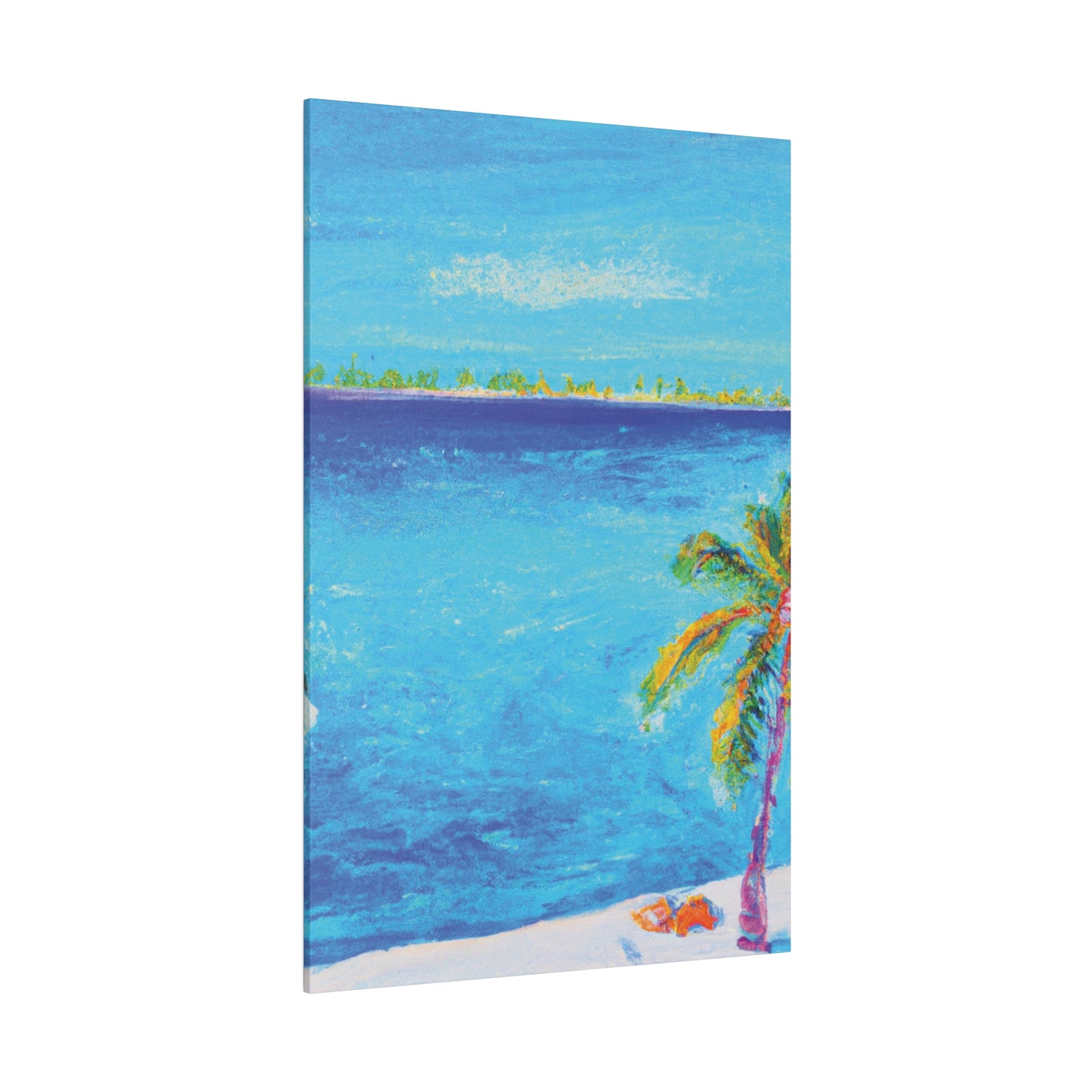 7666Q - Bahamas Ocean Painting Print | Bahamas | Ocean | Beach | Poster | Home Decor | Wall Art | Canvas