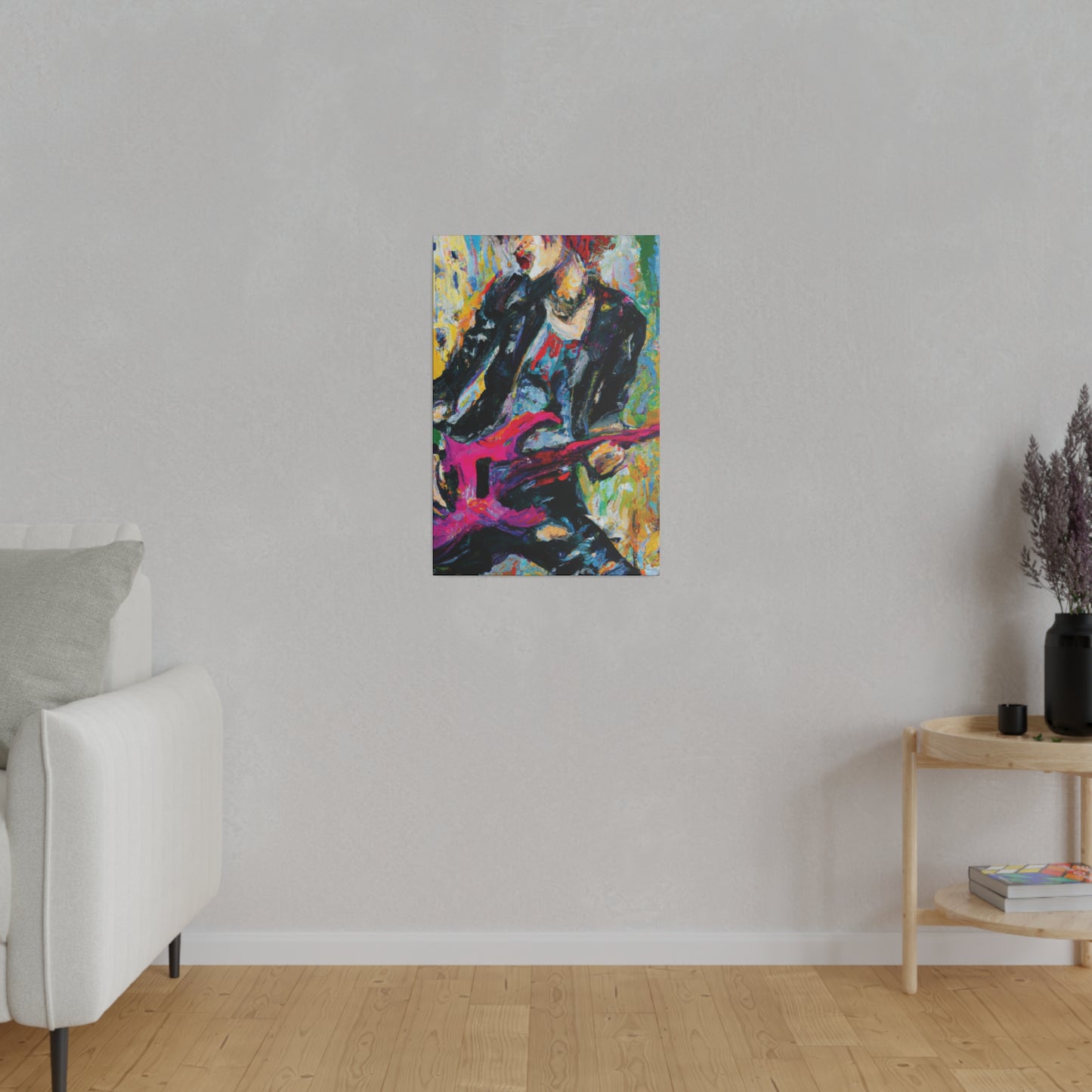 4567X - Rockstar Oil Painting Style Print | Poster | Home Decor | Wall Art | Music Art | Canvas