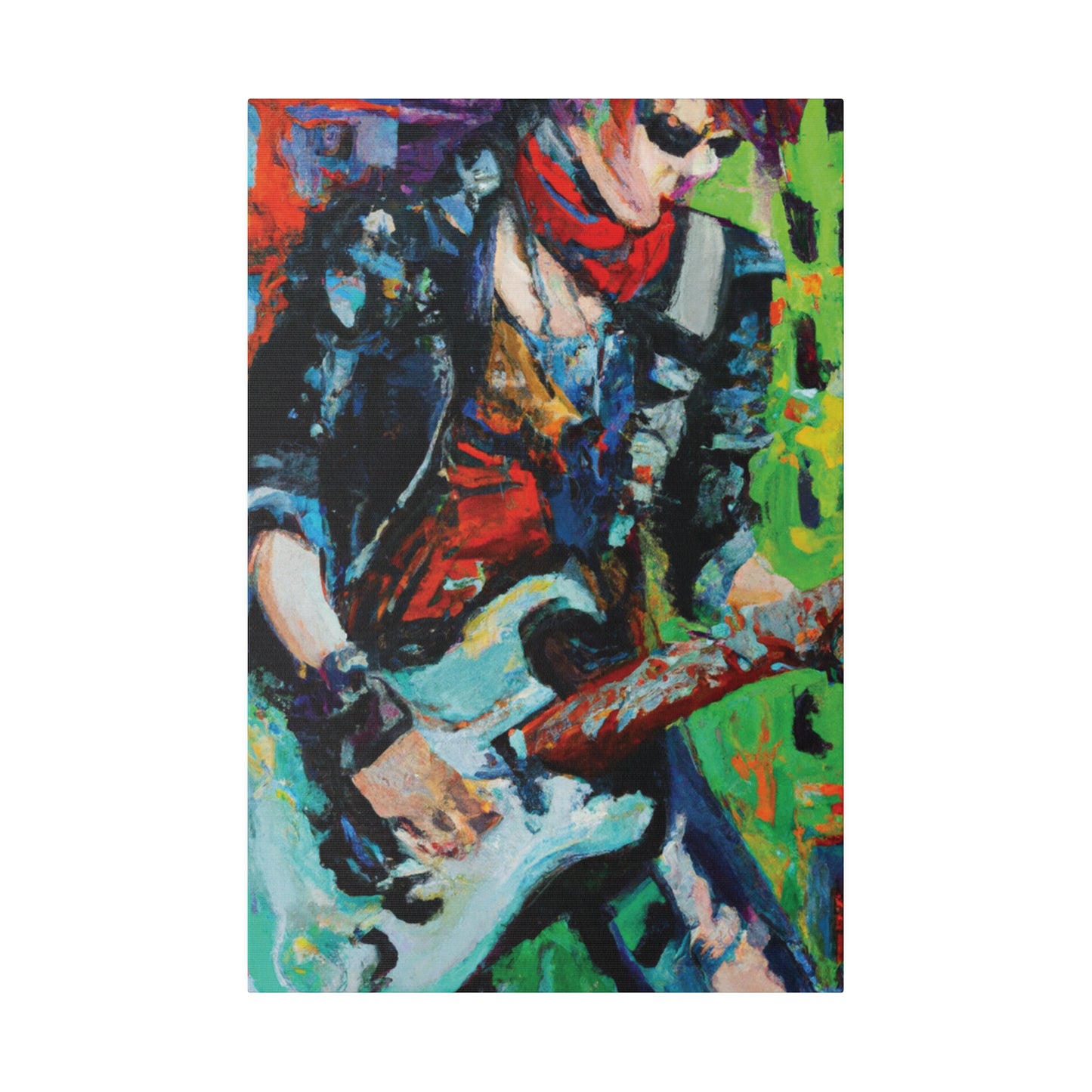 4485G - Rockstar Oil Painting Style Print | Poster | Home Decor | Wall Art | Music Art | Canvas