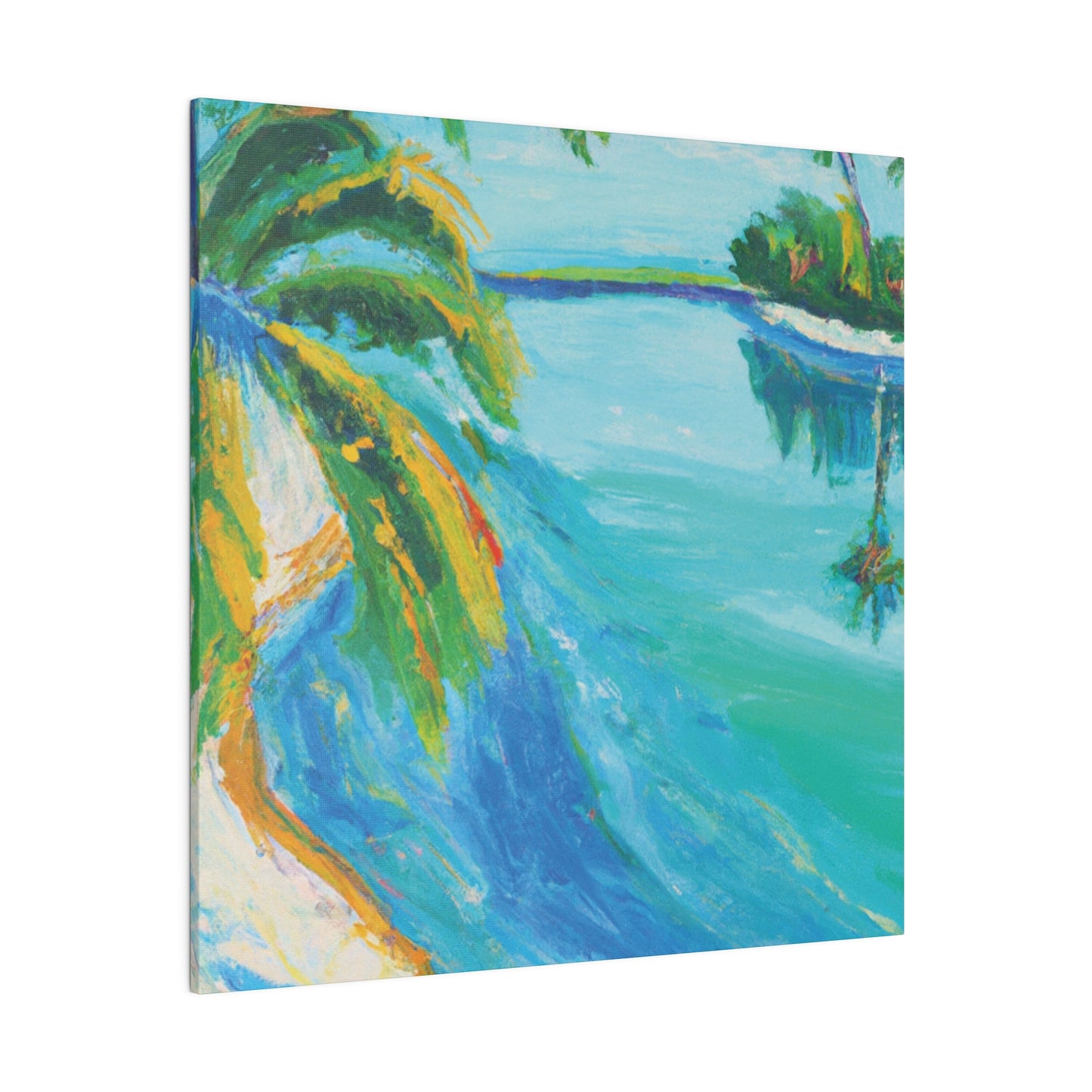 5339K - Bahamas Ocean Painting Print | Bahamas | Ocean | Beach | Poster | Home Decor | Wall Art | Canvas