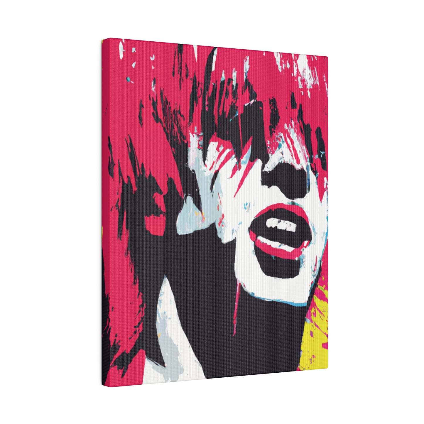 8269P - Rockstar Painting Print | Face | Abstract | Poster | Home Decor | Wall Art | Music Art | Canvas