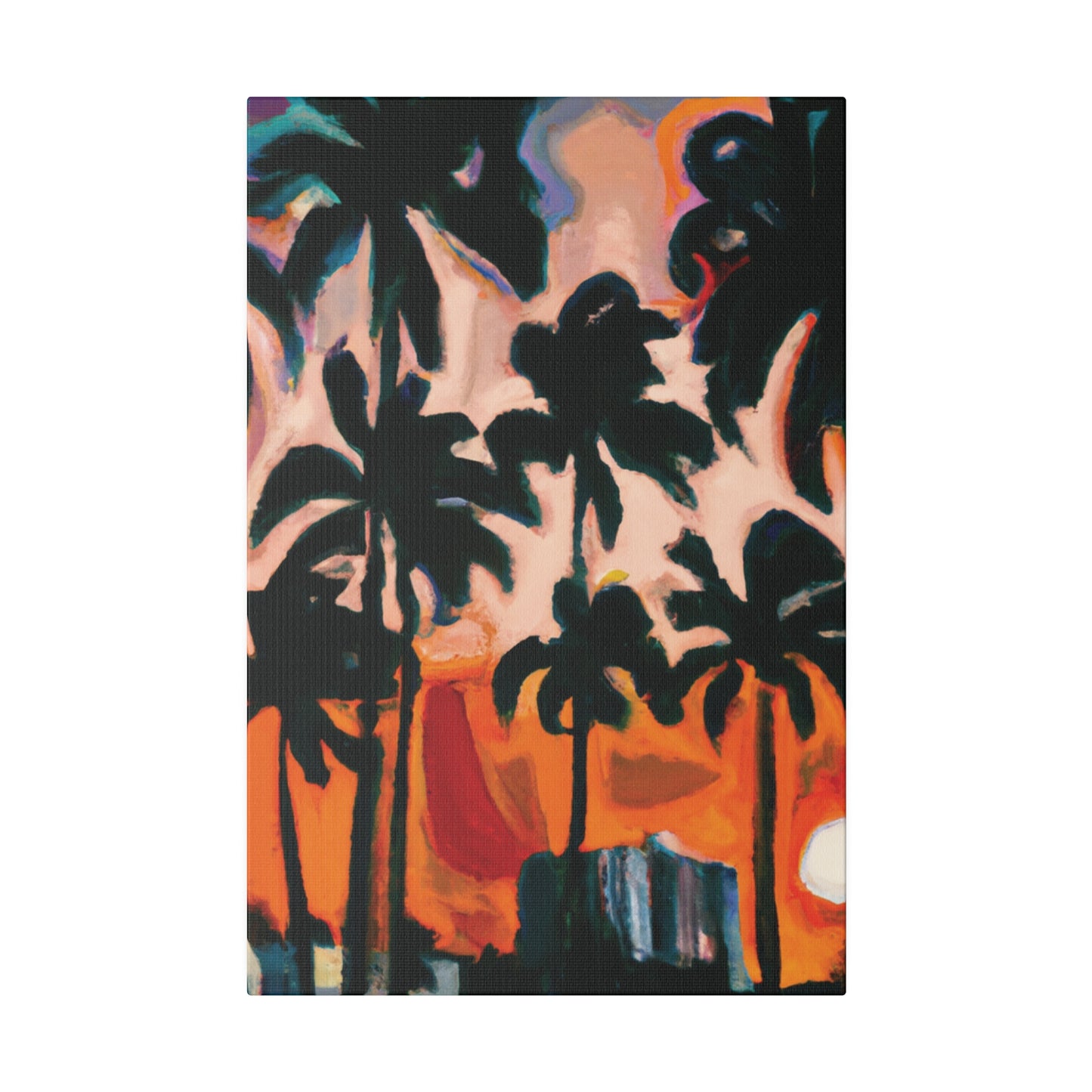 4317T - Miami Beach Sunset Painting Print | Miami | Beach | Sunset | Poster | Home Decor | Wall Art | Canvas