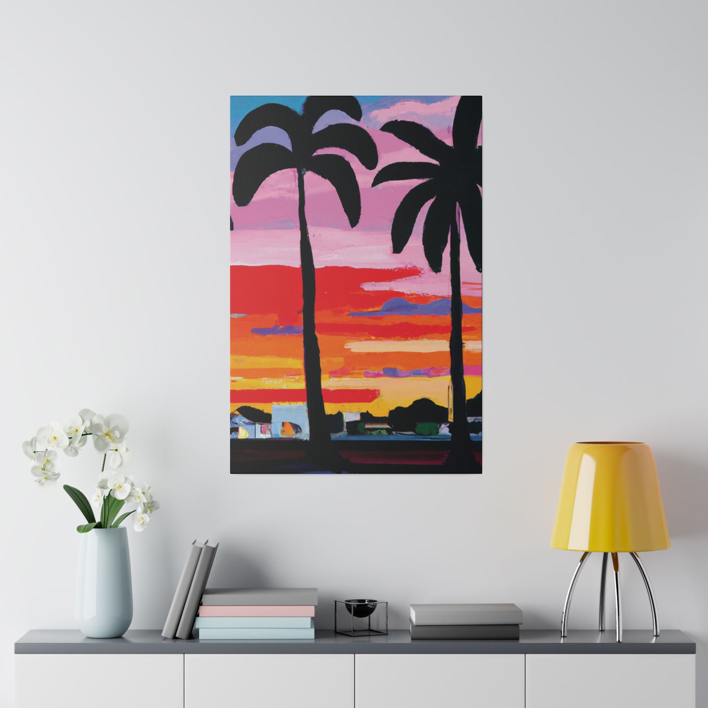 8284X - Miami Beach Sunset Painting Print | Miami | Beach | Sunset | Poster | Home Decor | Wall Art | Canvas